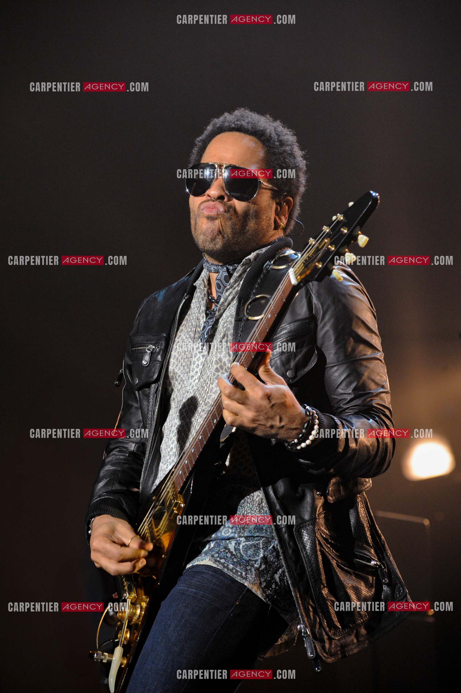L'artiste rock américain Lenny Kravitz en concert au Zénith de Paris pour deux soirs.   ( Exclusif )