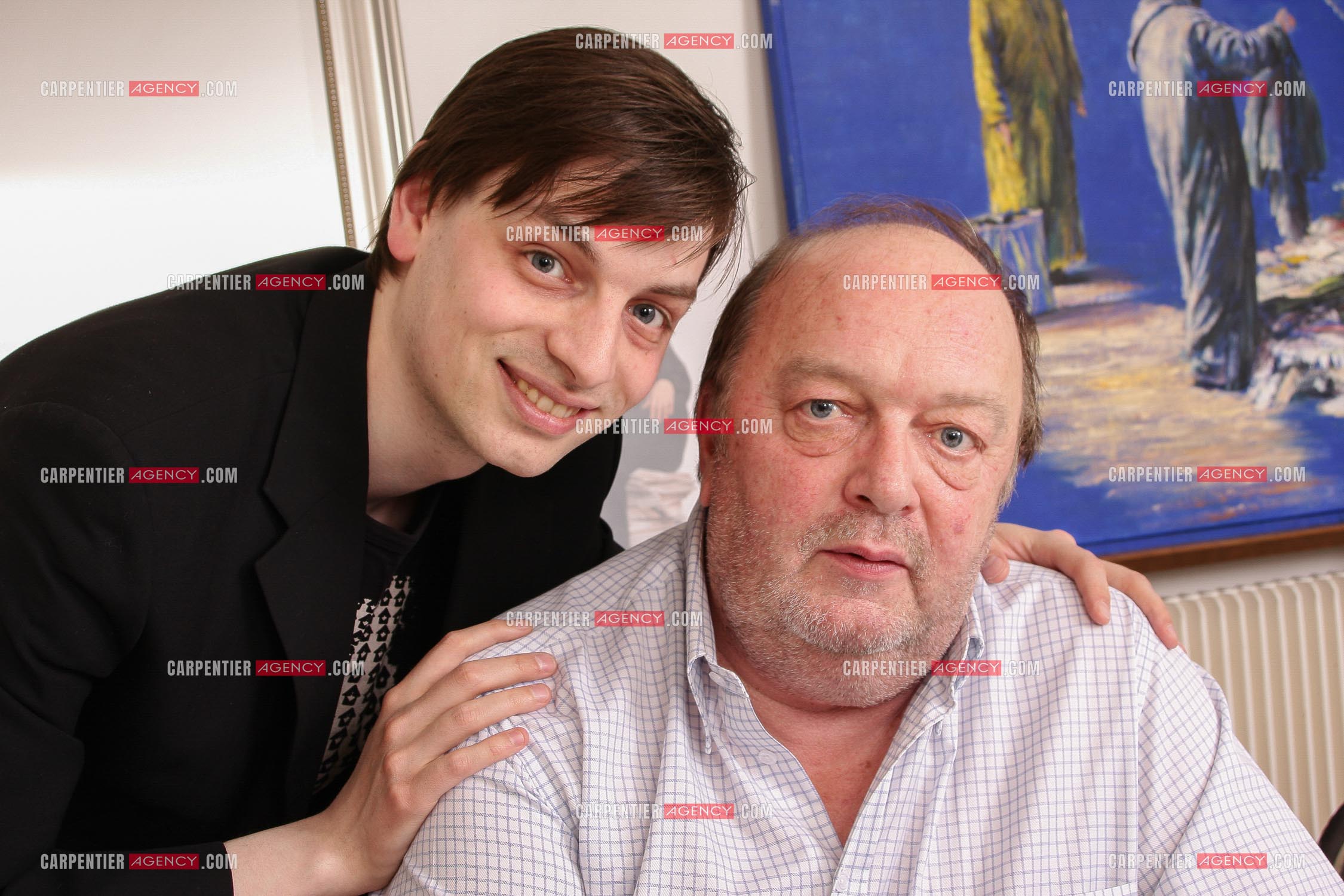 L'humoriste Bernard Mabille et son fils Pascal.     ( Exclusif )