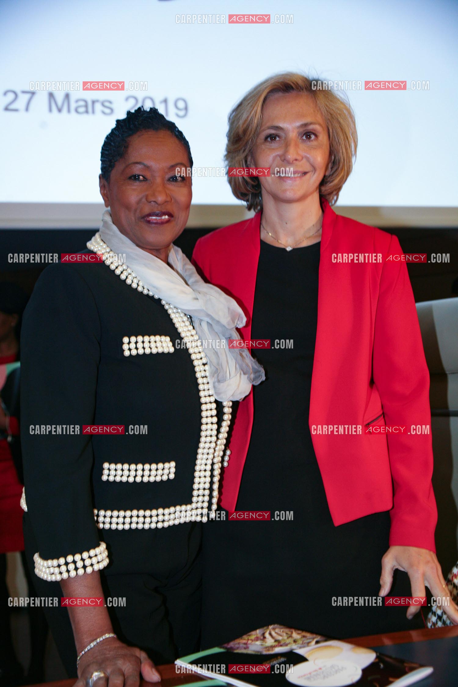 La chef cuisinière française Babette de Rozières et la Ministre Valérie Pécresse.   ( Exclusif )