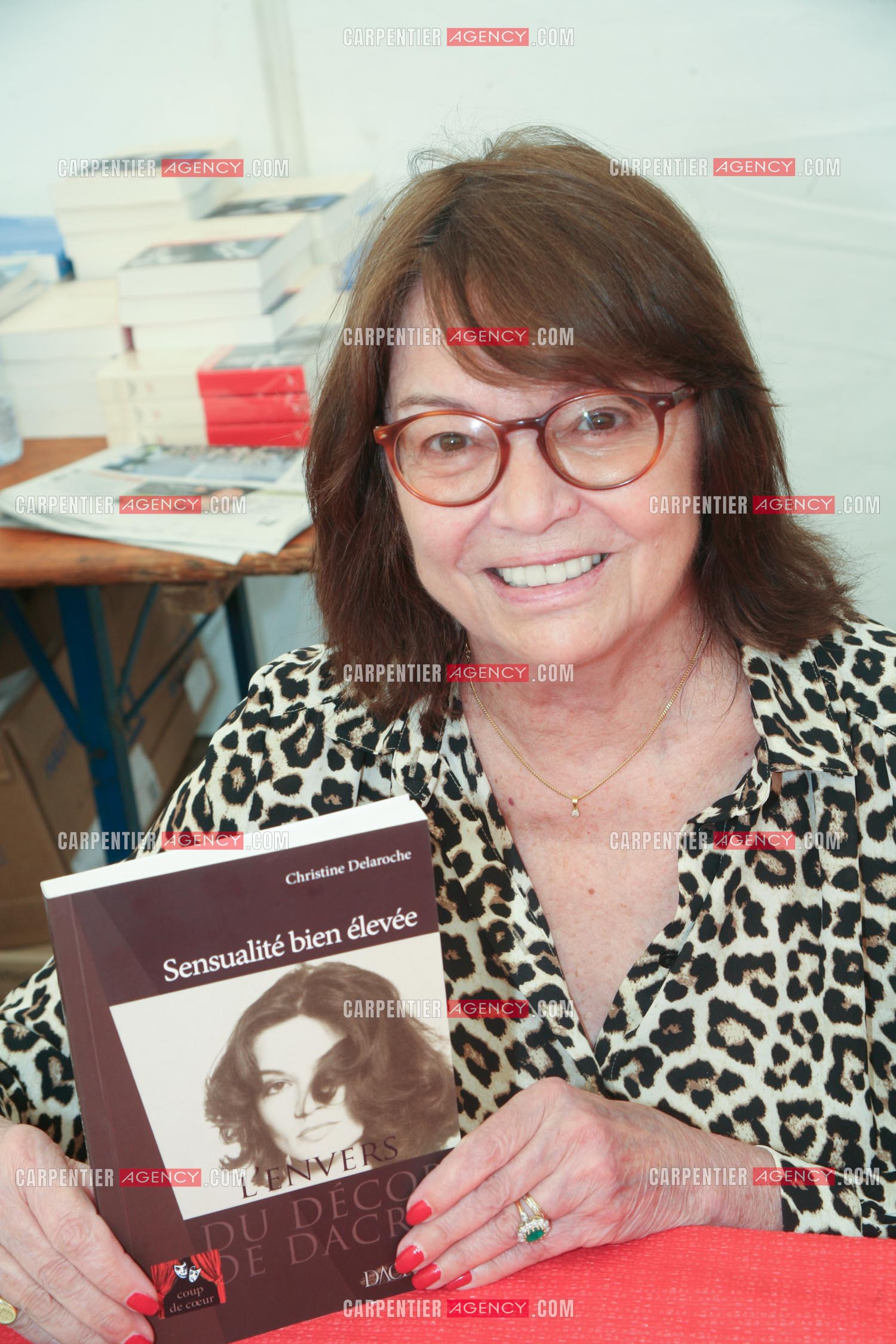 L'actrice Christine Delaroche.                           ( Exclusif )