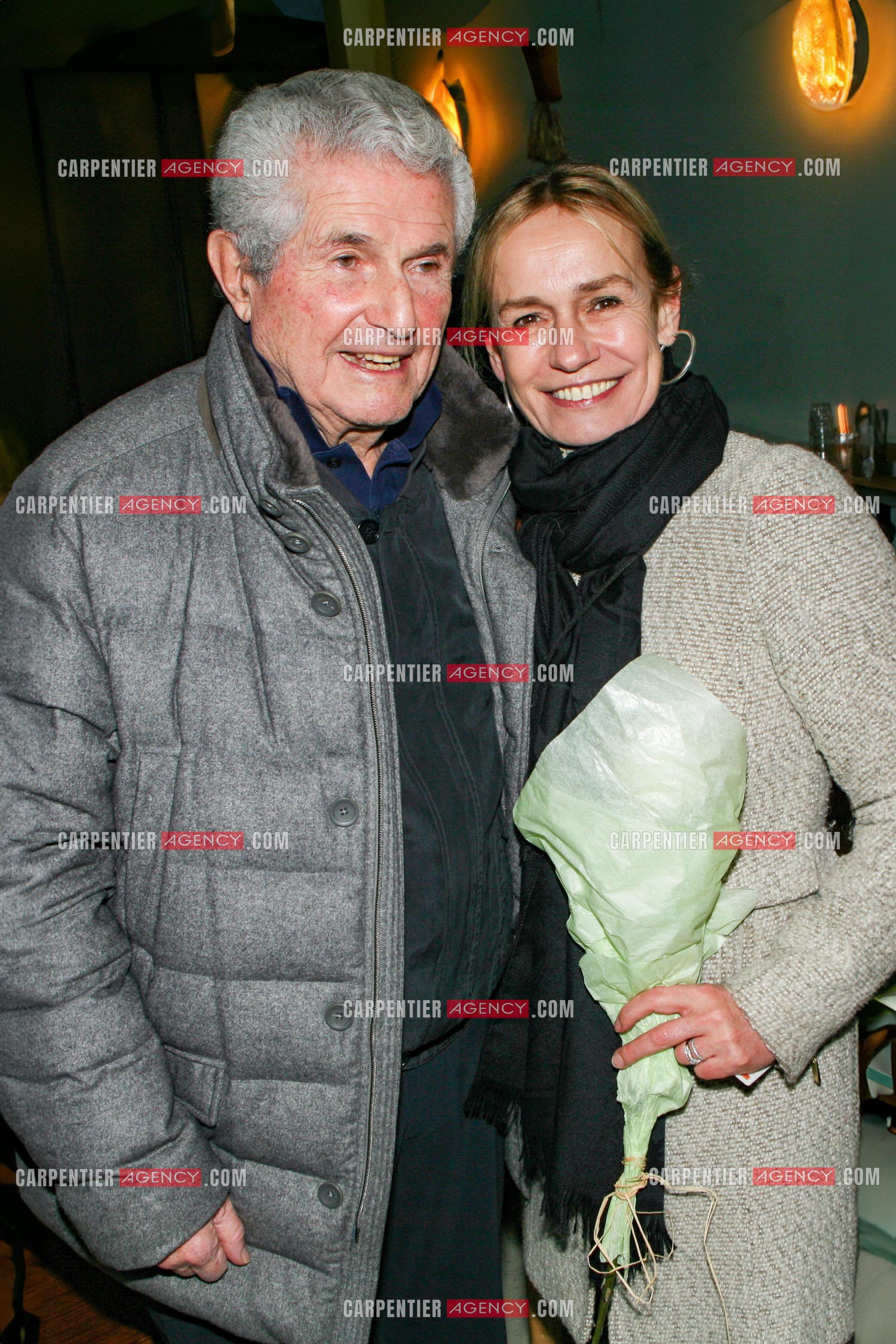 Le réalisateur Claude Lelouch et l'actrice Sandrine Bonnaire.                  ( Exclusif )