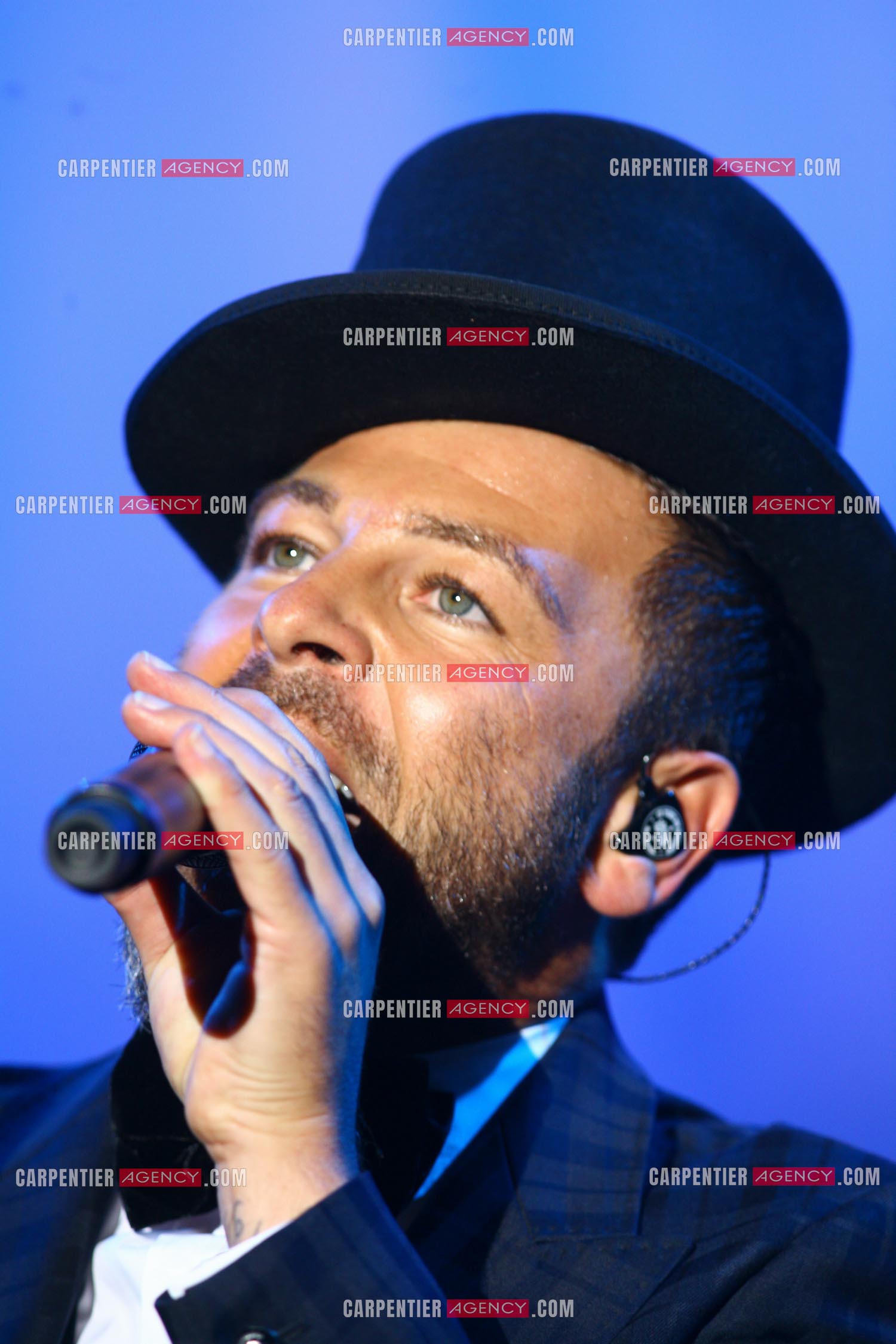 Le chanteur Christophe Maé en concert.    ( Exclusif )