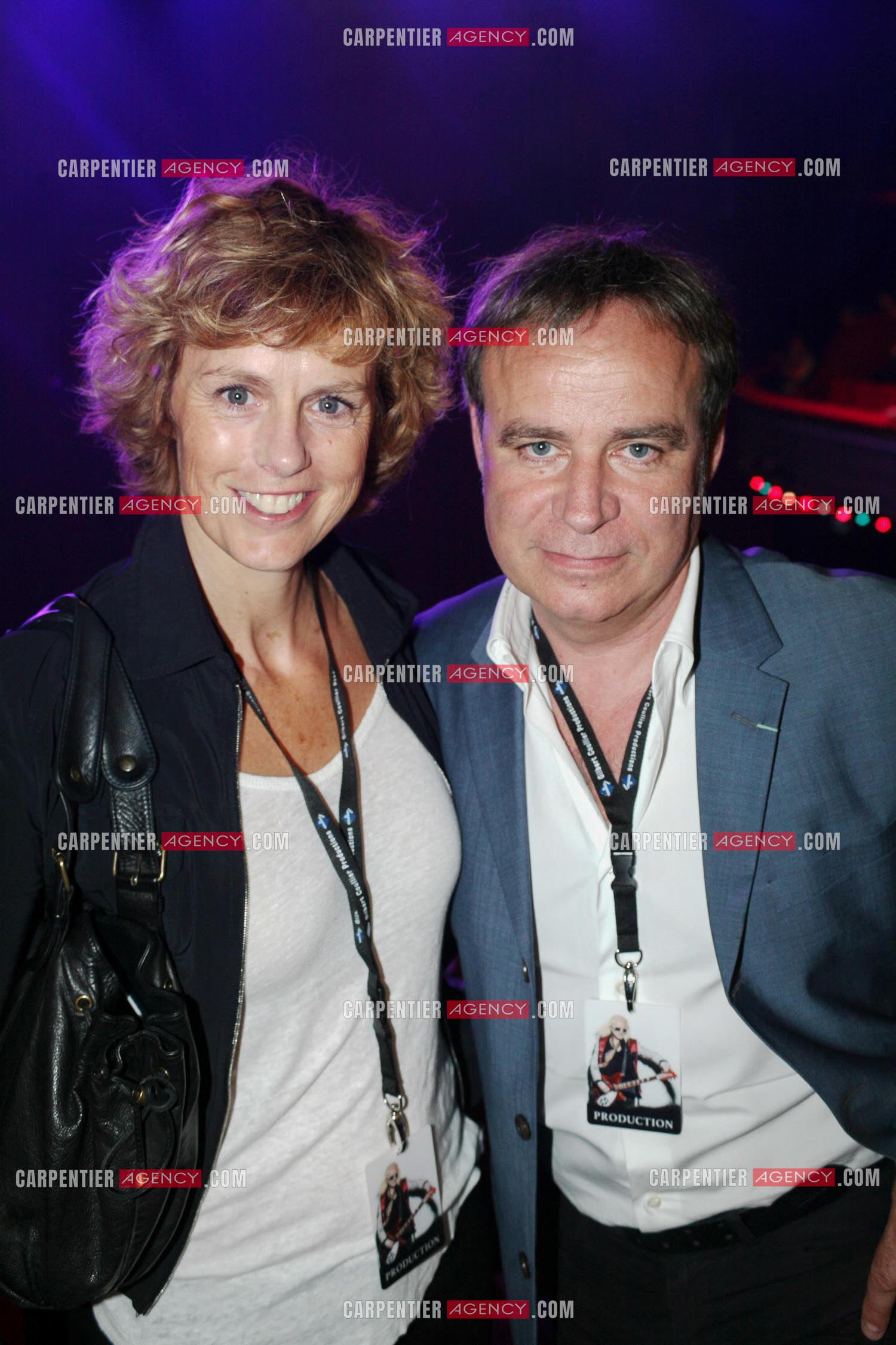 L'animateur Fabien Lecoeuvre et sa femme Anne Richard.       ( Exclusif )
