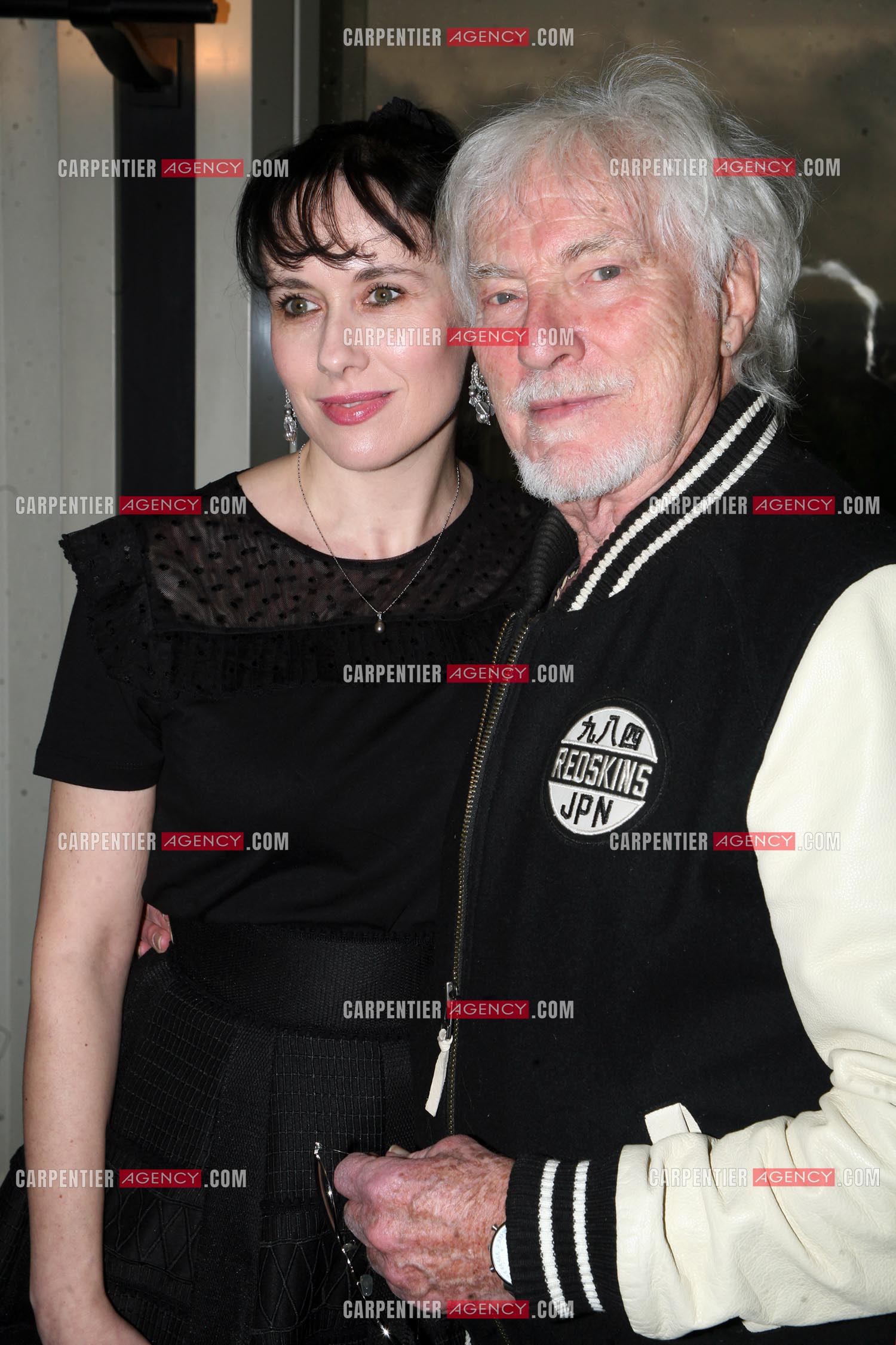 Le chanteur Hugues Aufray et sa compagne Muriel.    ( Exclusif )
