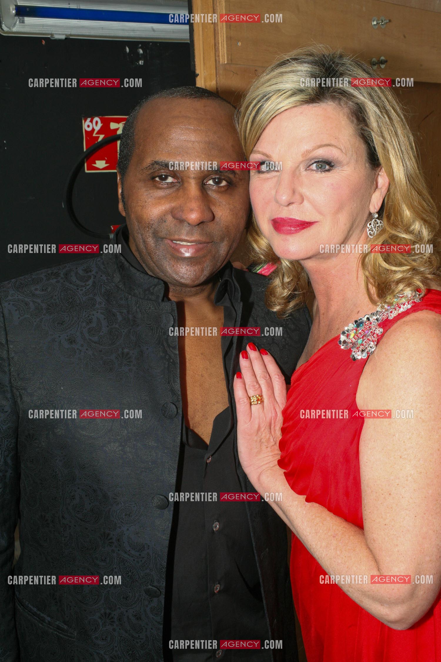 La chanteuse américaine Jeane Manson avec Chris Gibson des Gibson Brothers.                   ( Exclusif )