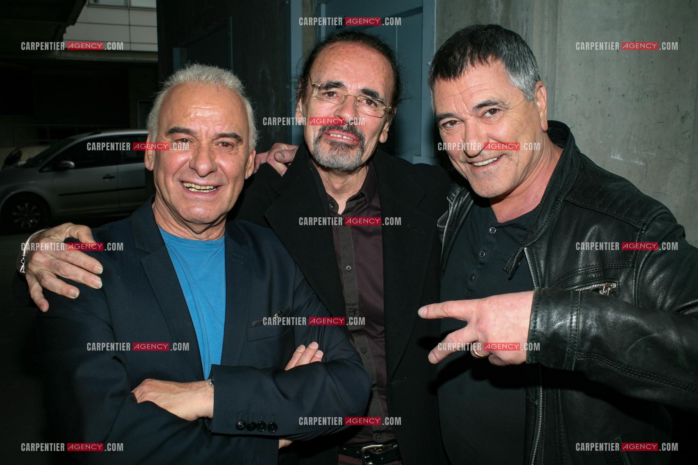 L'humoriste Jean-Marie Bigard en compagnie de Michel Fugain et Nicolas Peyrac.      ( Exclusif )