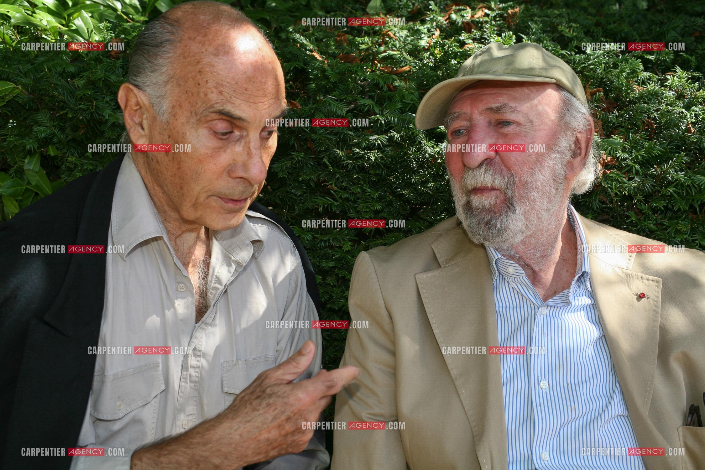 Les acteurs Guy Marchand et  Jean-Pierre Marielle.     ( Exclusif )