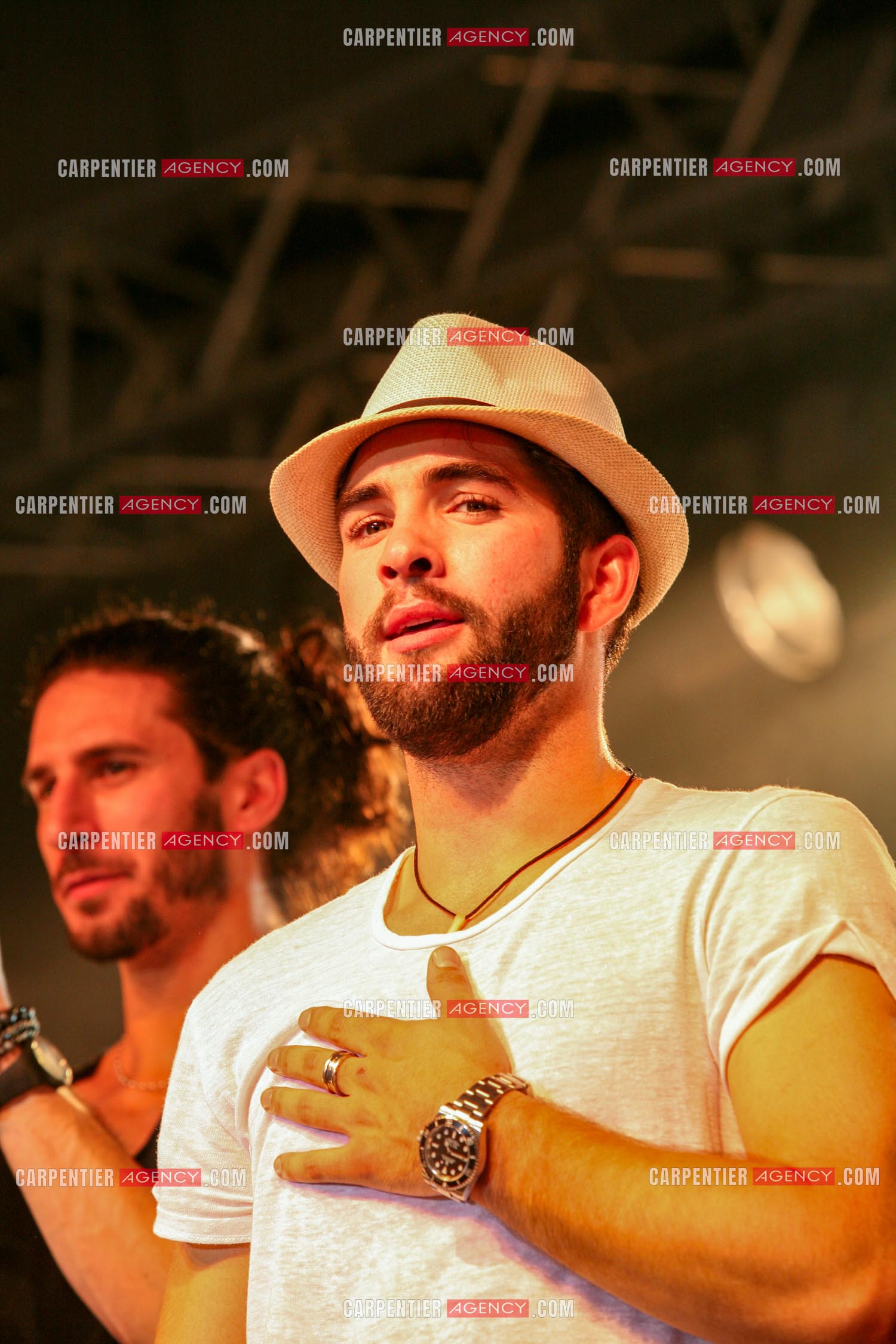 Le chanteur Kendji Girac en concert au Parc St Paul à Beauvais le 24 mai 2024.