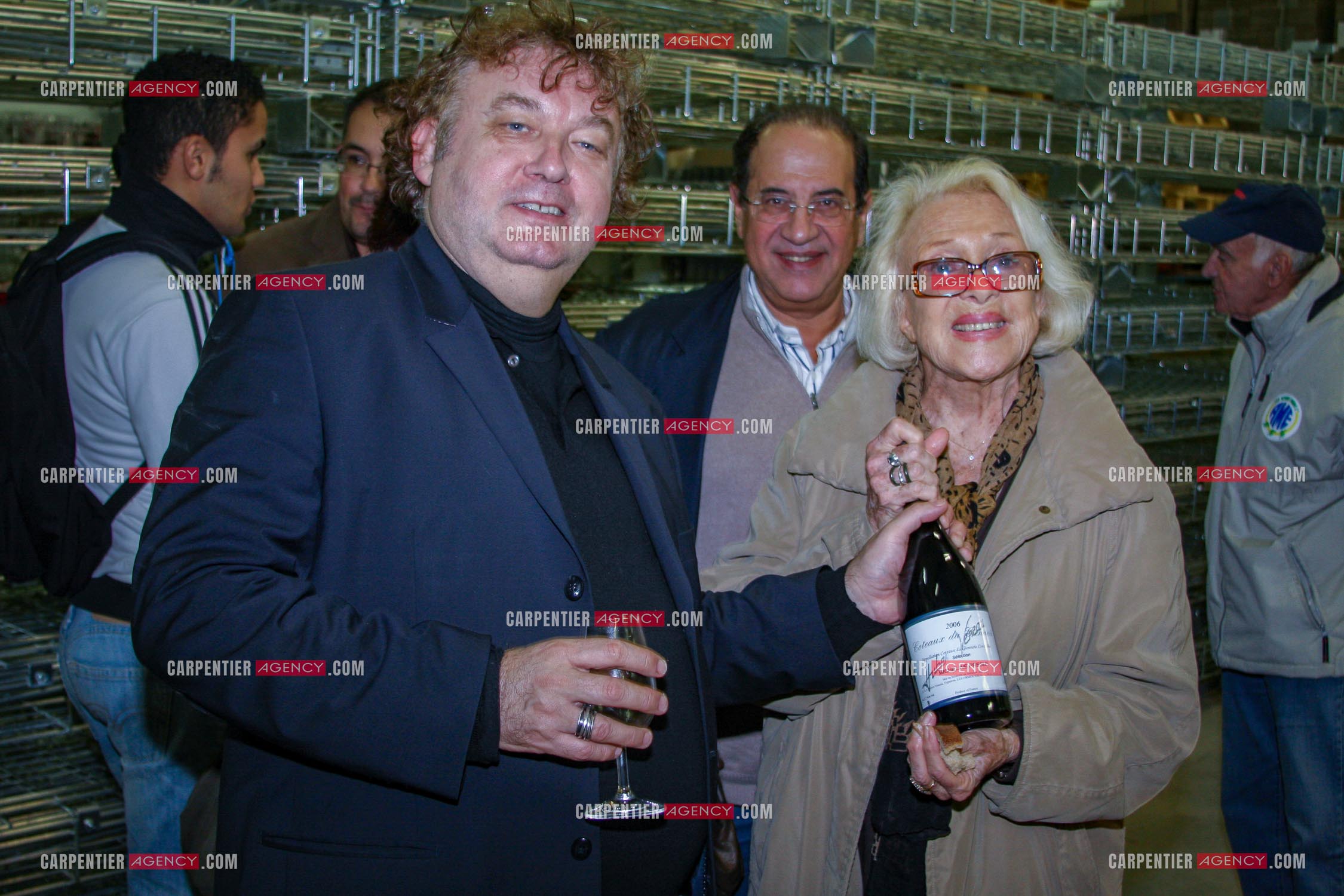 L'actrice Micheline Presle présente lors du Festivale du cinéma à Cosne-sur-Loire les 13, 14 et 15 novembre 2015. Ici avec l'agent artistique français Dominique Besnehard.