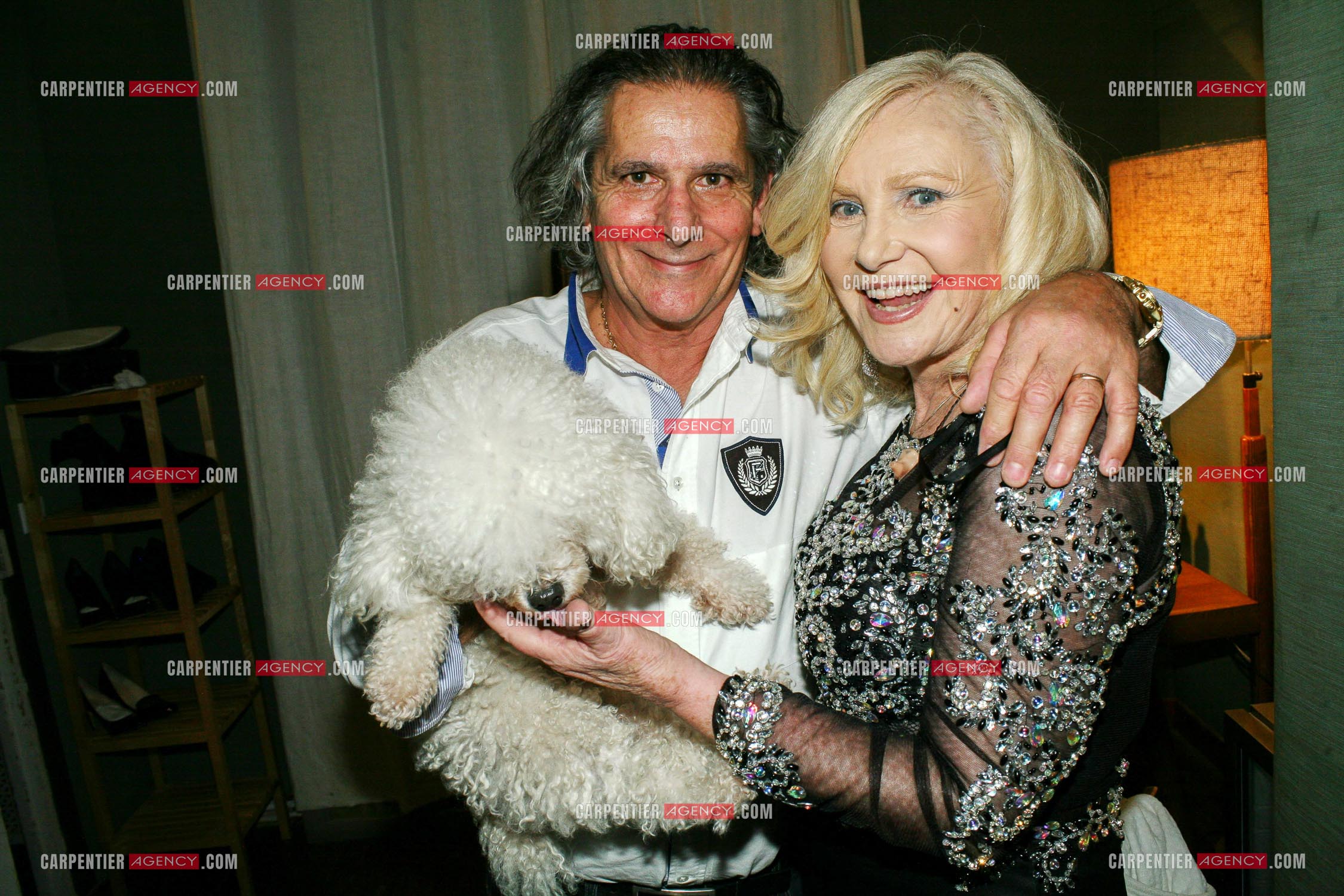 La chanteuse Michèle Torr et son mari Jean-Pierre Murzilli.     ( Exclusif )