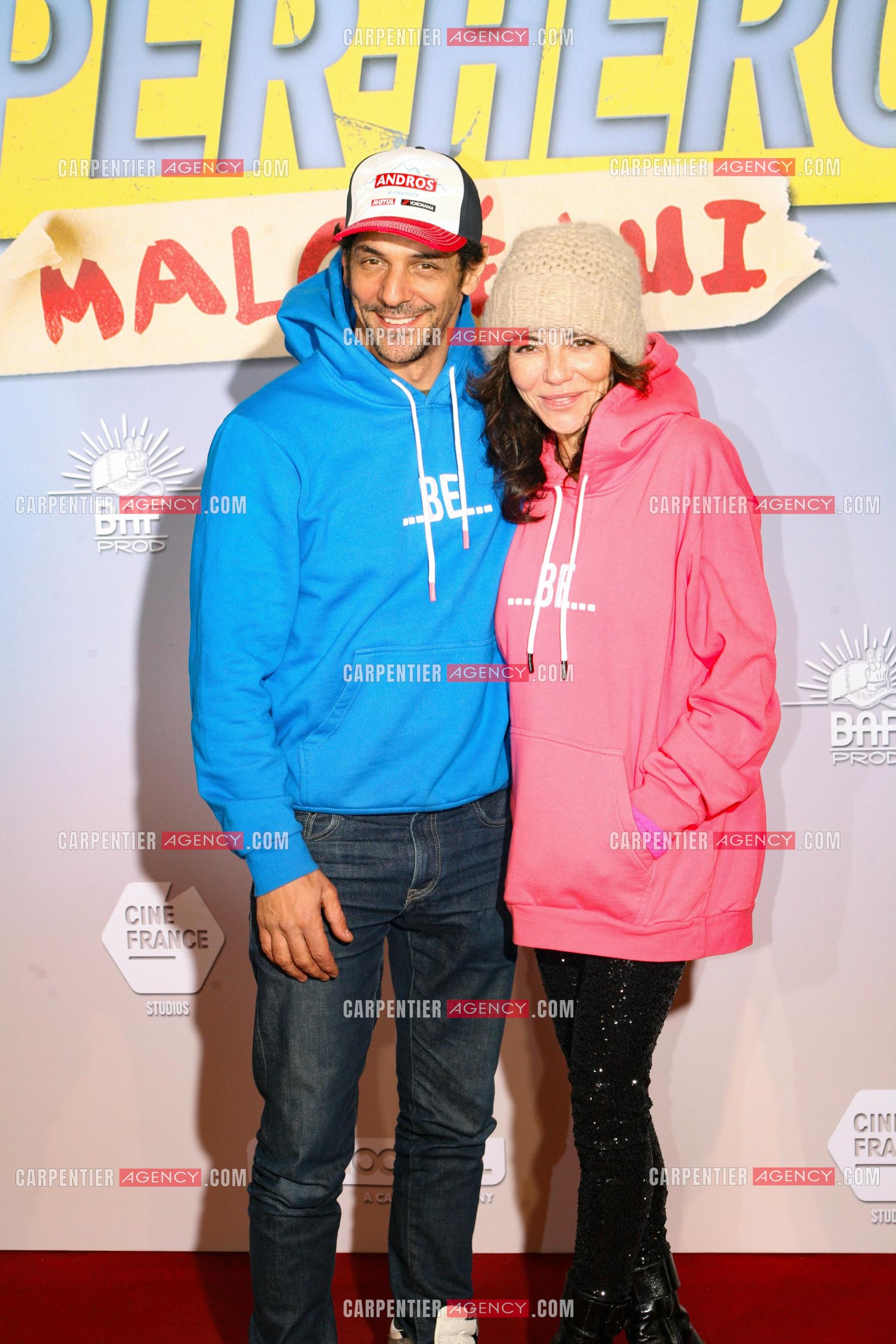 L'acteur Tomer Gazit dit Tomer Sisley et sa femme Sandra.