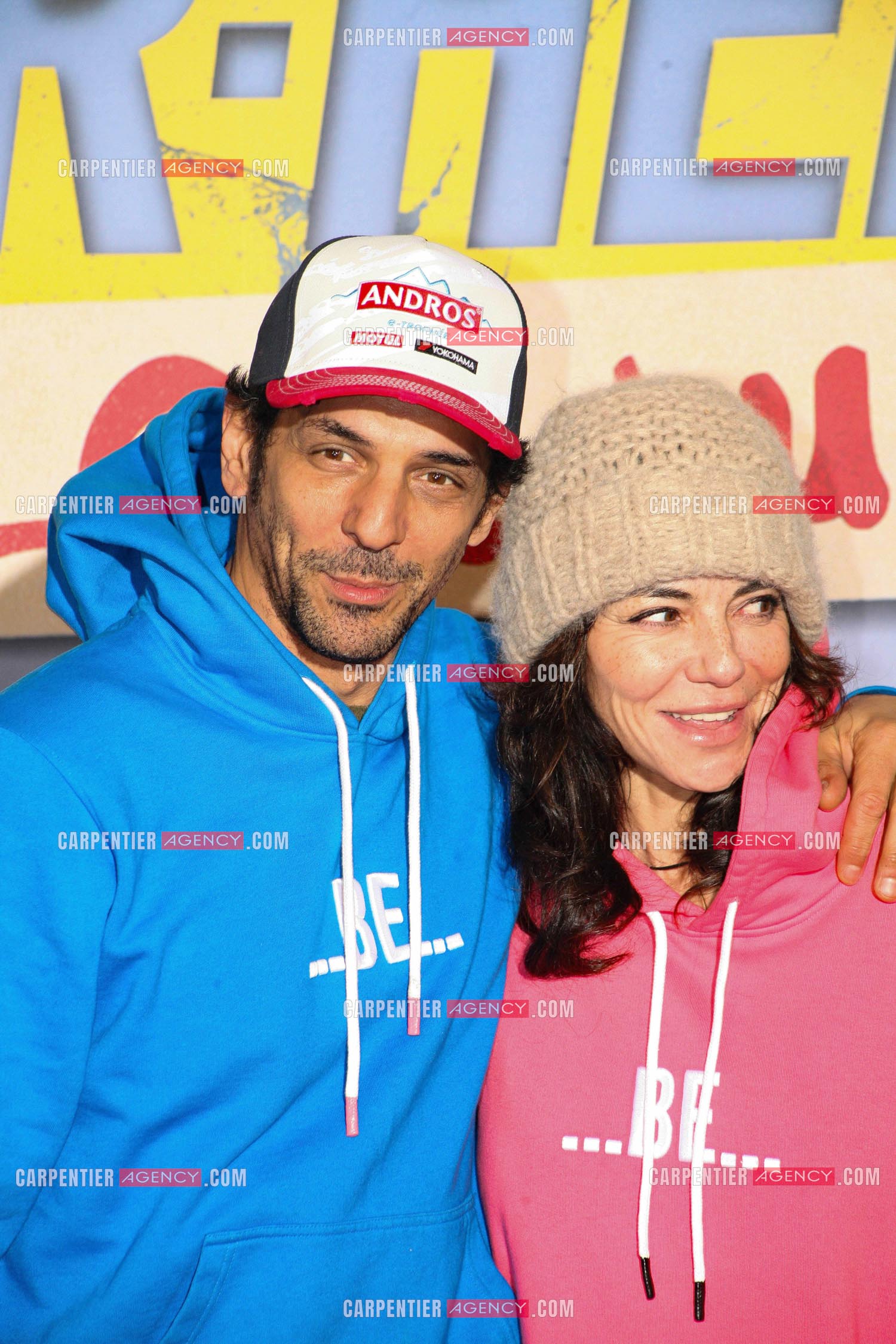 L'acteur Tomer Gazit dit Tomer Sisley et sa femme Sandra.