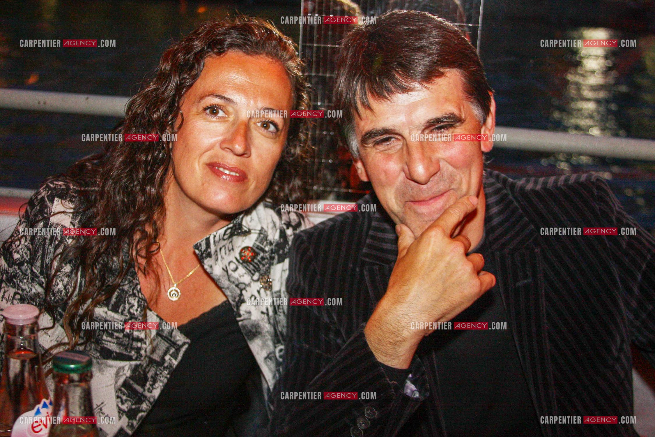 L'animateur Jean-Christophe Le Texier dit Tex avec sa femme Béatrice.             ( Exclusif )