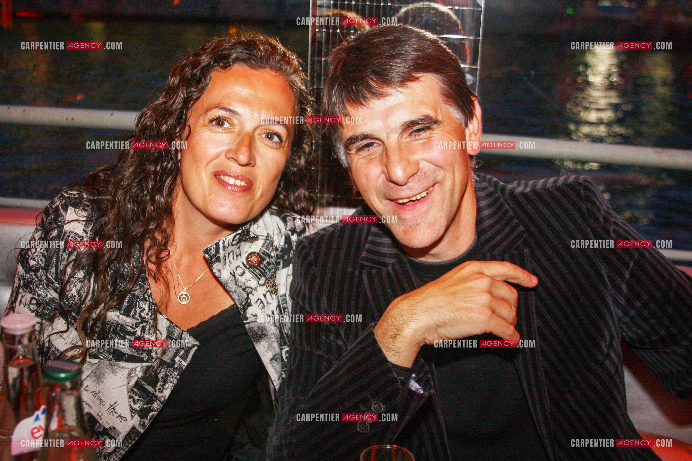 L'animateur Jean-Christophe Le Texier dit Tex avec sa femme Béatrice.             ( Exclusif )