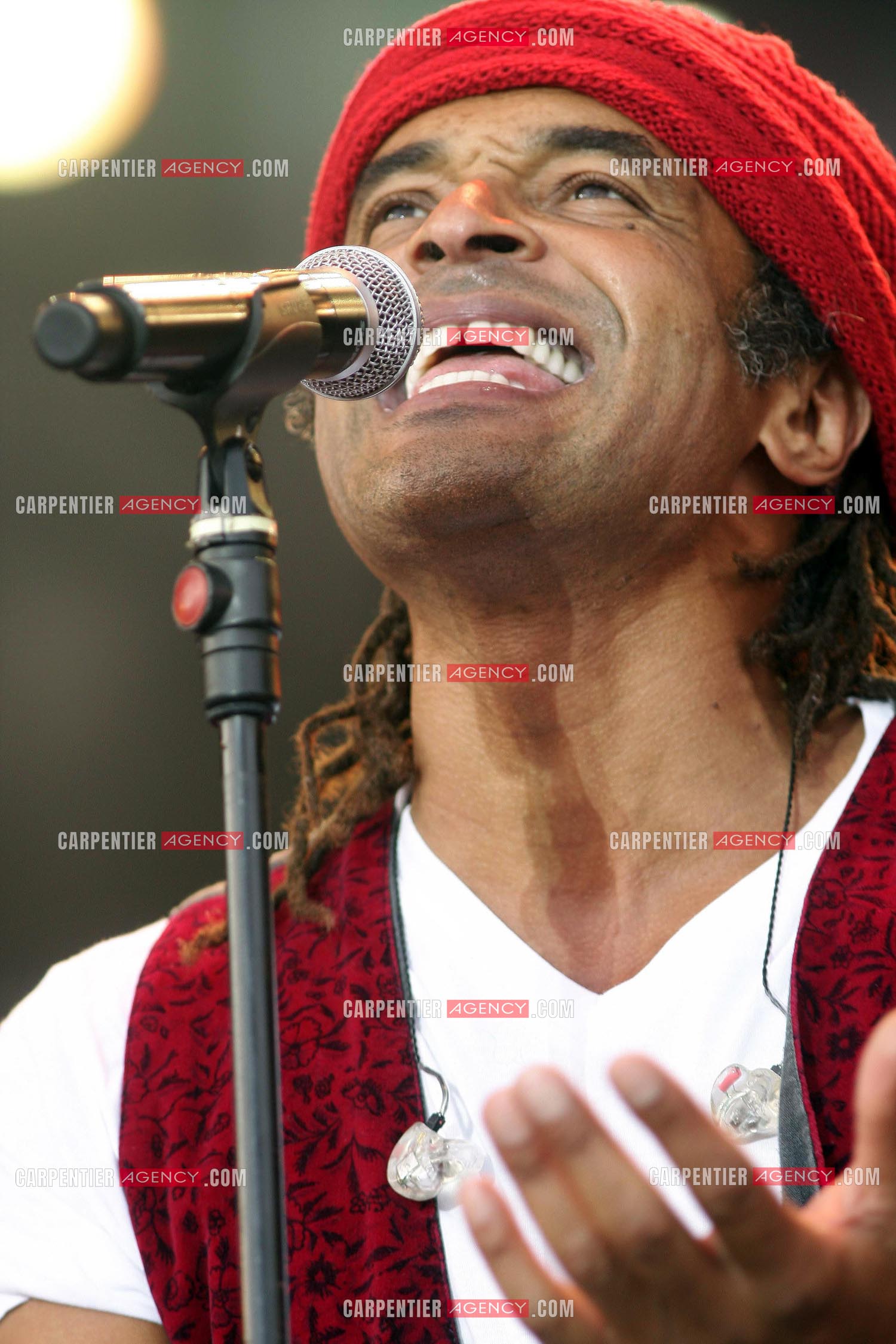 Le chanteur Yannick Noah en concert.                                ( Exclusif )