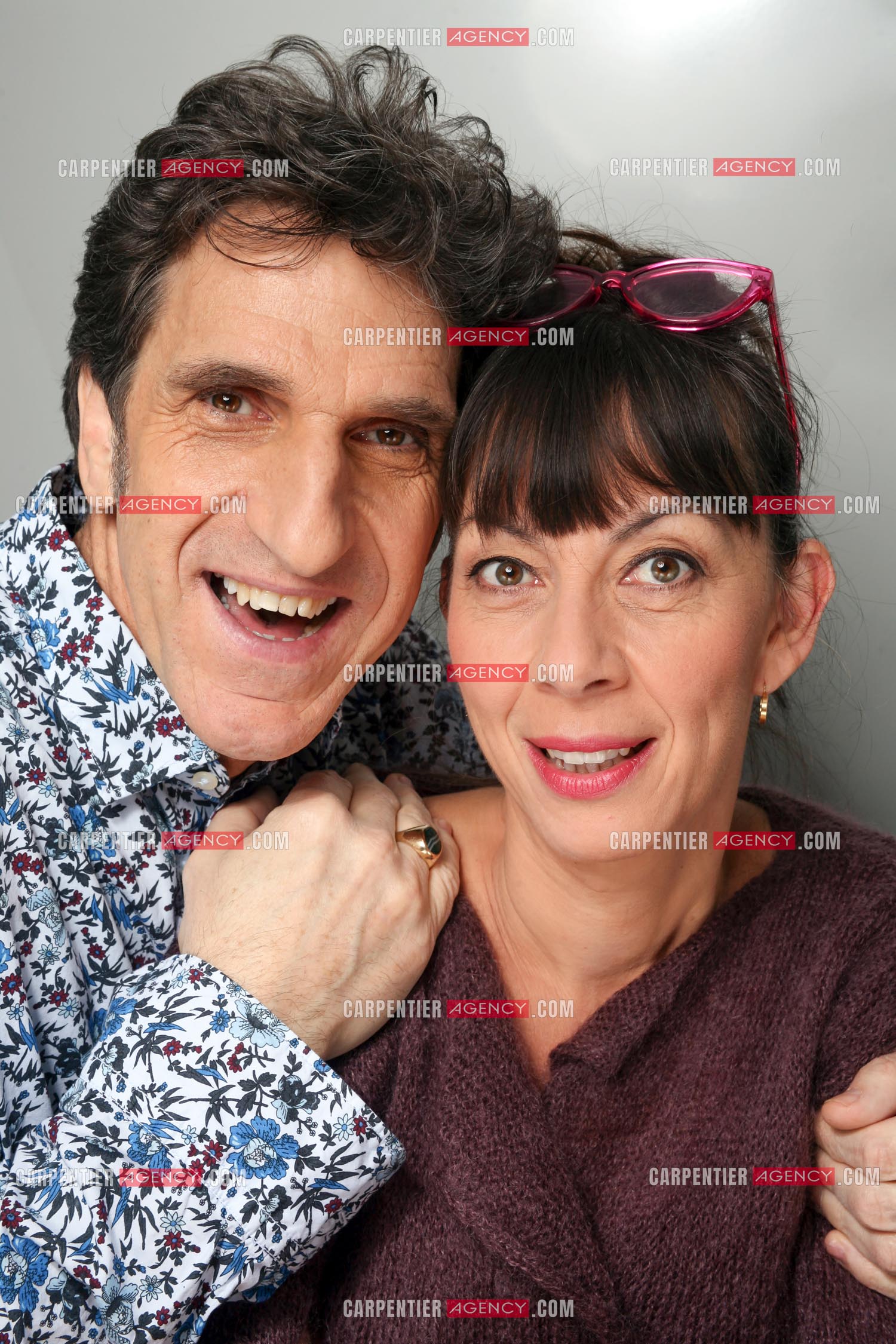 Le couple d'humoristes Shirley et Dino.          ( Exclusif )