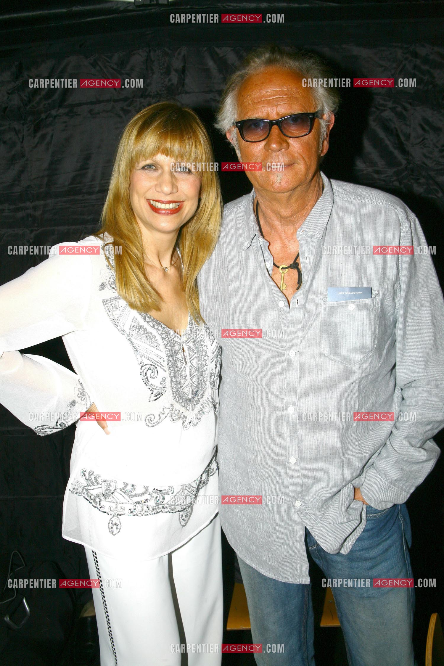 Le couple Stone et Éric Charden.                   ( Exclusif )