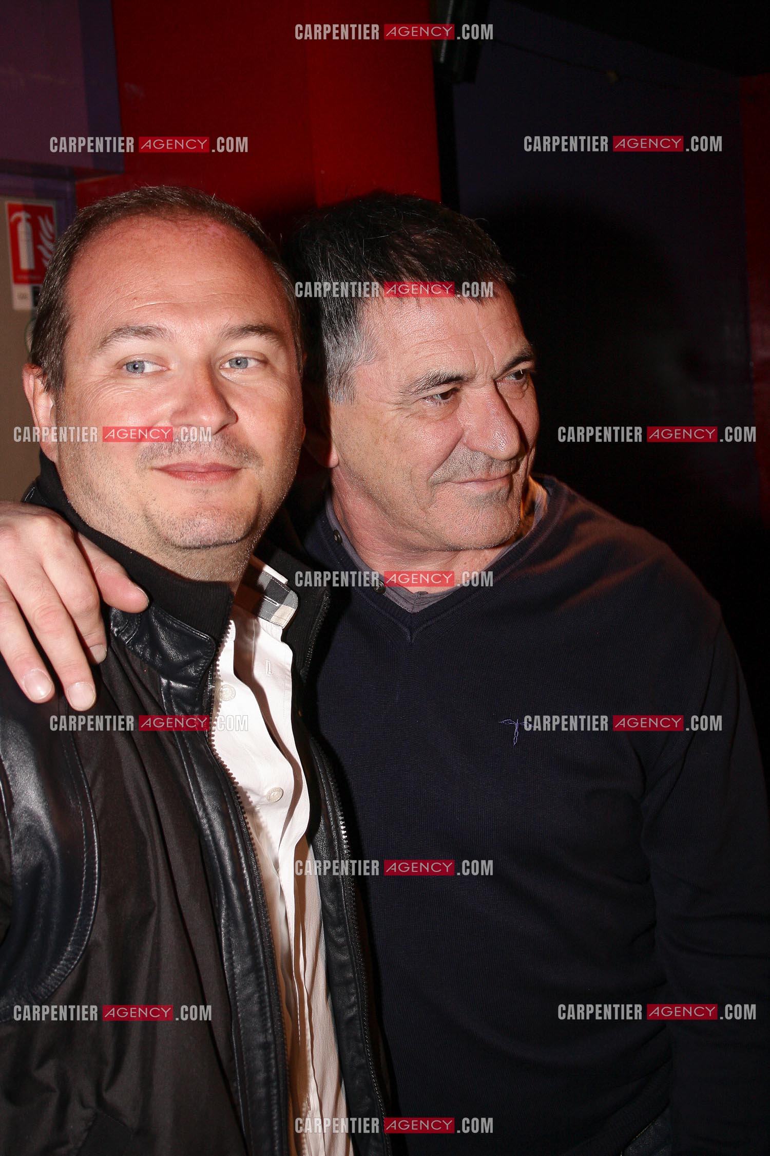 L'animateur d'NRJ Sébastien Cauet et Jean-Marie Bigard.  ( Exclusif )