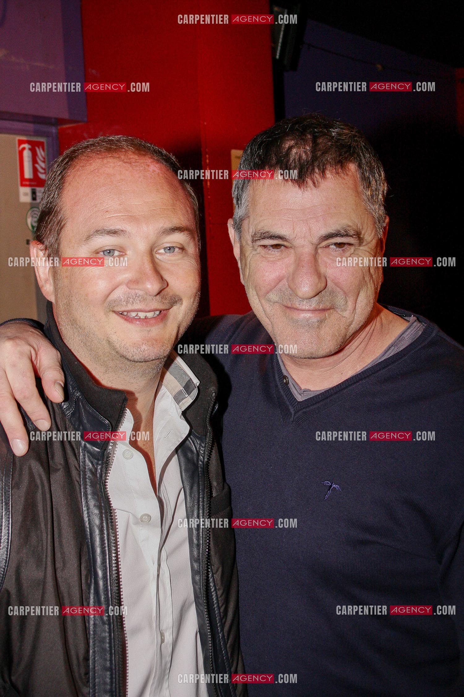 L'animateur d'NRJ Sébastien Cauet et Jean-Marie Bigard.  ( Exclusif )