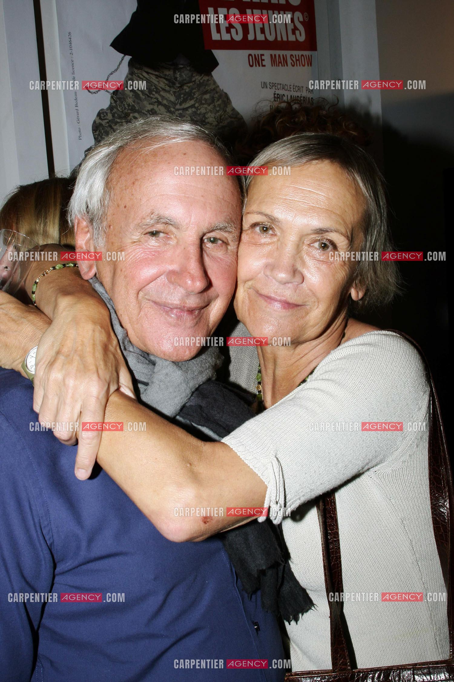 L'animateur Patrice Laffont et sa femme.                    ( Exclusif )