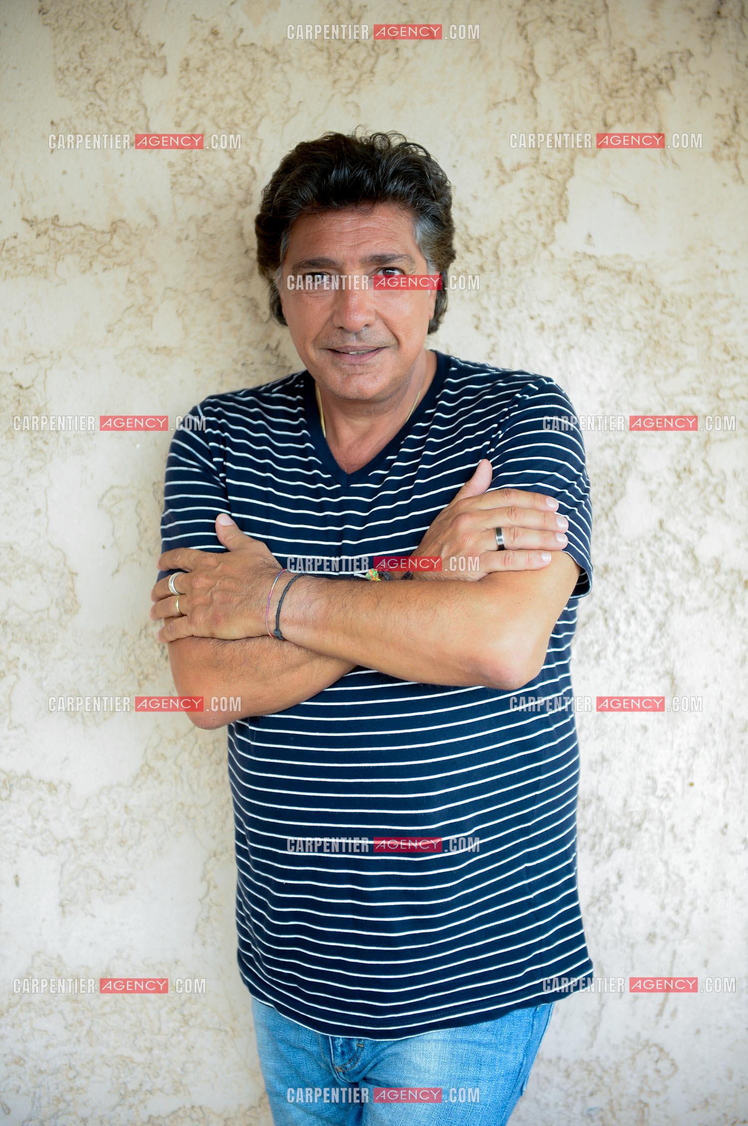 Le chanteur Frédéric François lors de ses vacances dans sa résidence secondaire d'Antibes. ( Exclusif )