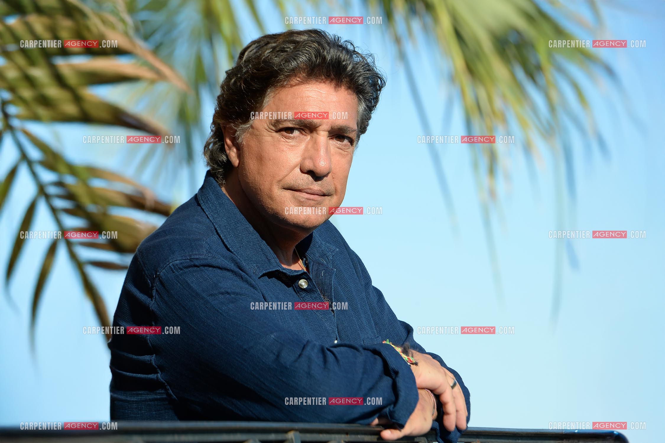 Le chanteur Frédéric François lors de ses vacances dans sa résidence secondaire d'Antibes. ( Exclusif )
