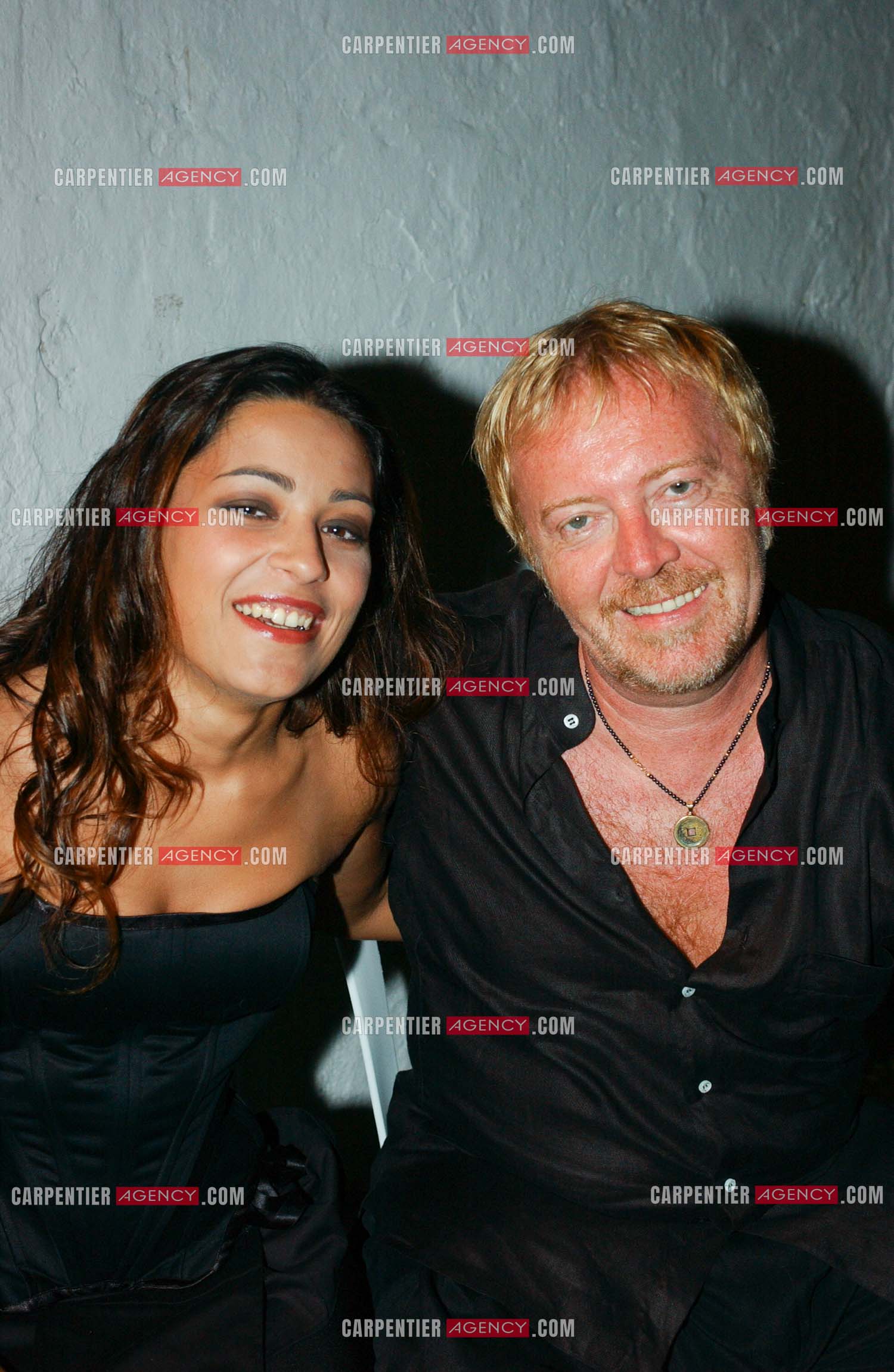 Le chanteur Italien Umberto Tozzi et la chanteuse Cérena lors de la promo de leurs duo “ TOI, TU “ en Tunisie.     ( Exclusif )