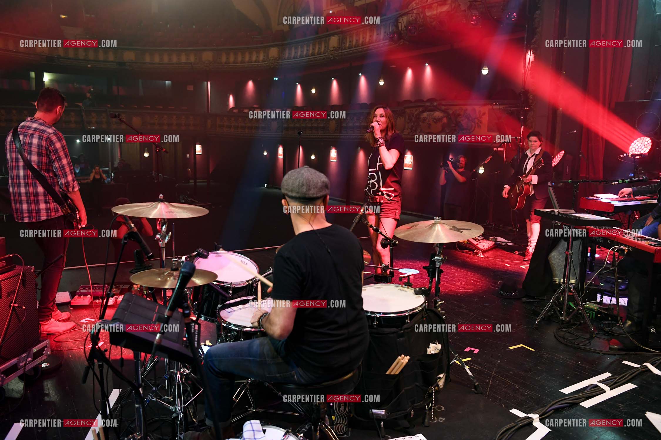 La chanteuse Zazie lors des répétitions pour son concert au TRIANON le 05 Oct 2018.        ( Exclusif )