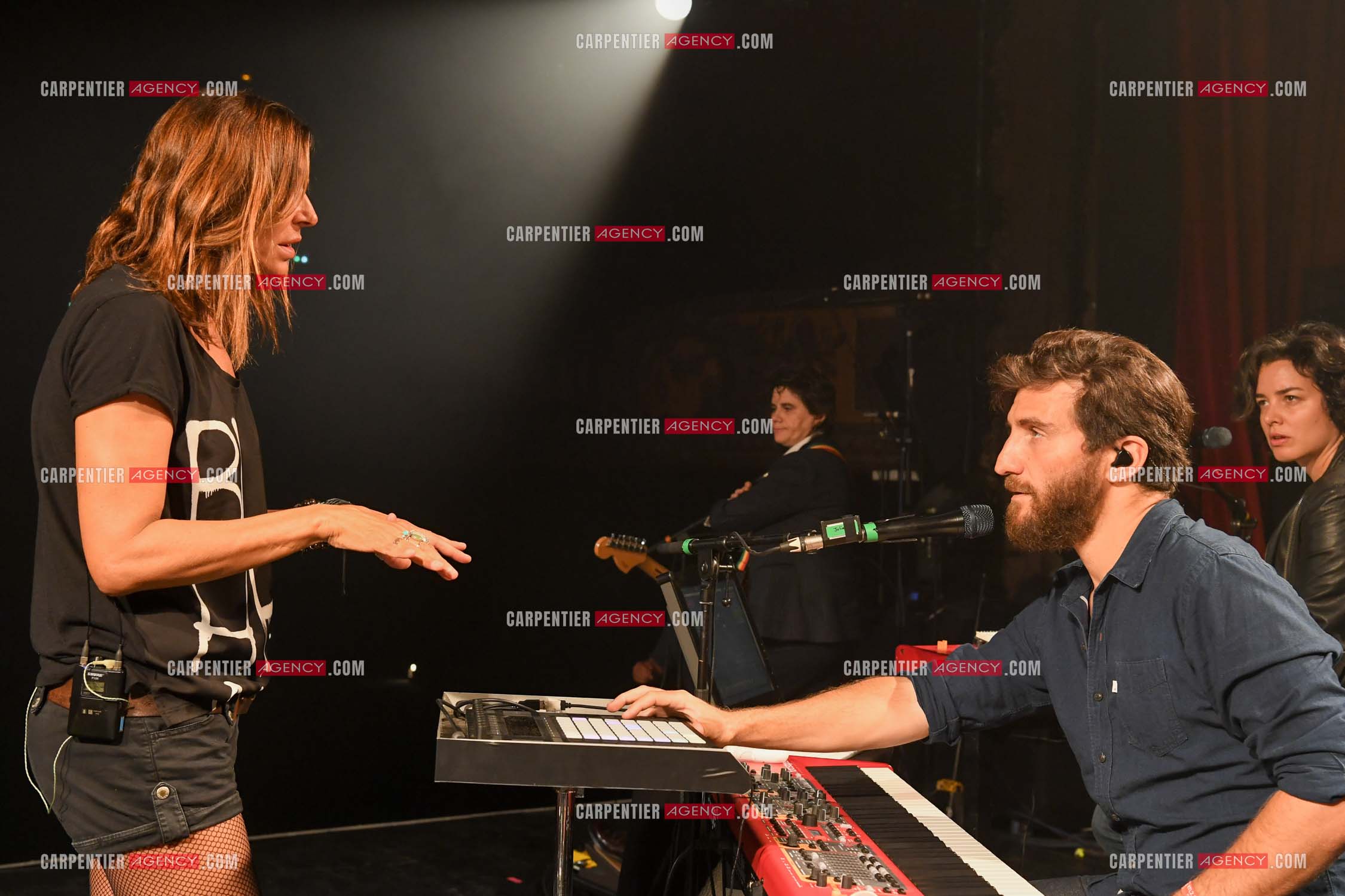 La chanteuse Zazie lors des répétitions pour son concert au TRIANON le 05 Oct 2018.        ( Exclusif )