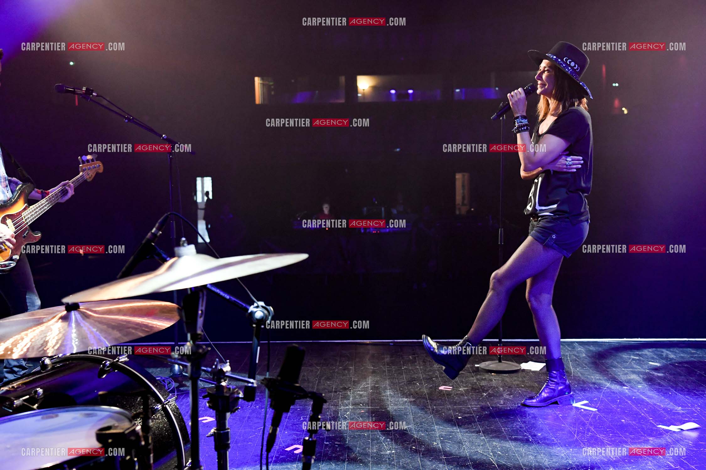 La chanteuse Zazie lors des répétitions pour son concert au TRIANON le 05 Oct 2018.        ( Exclusif )