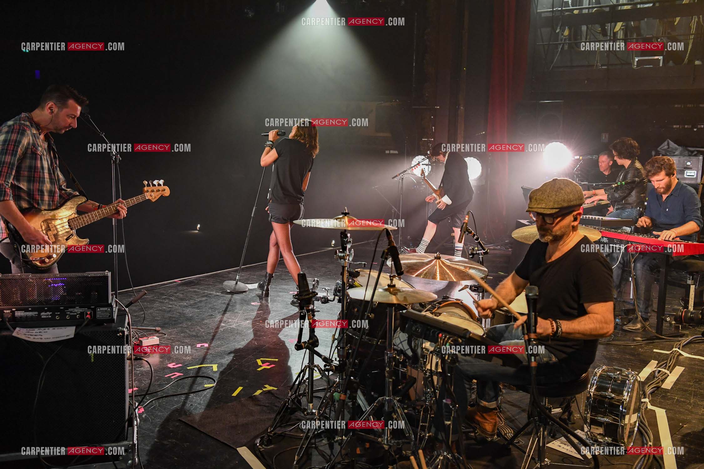 La chanteuse Zazie lors des répétitions pour son concert au TRIANON le 05 Oct 2018.        ( Exclusif )