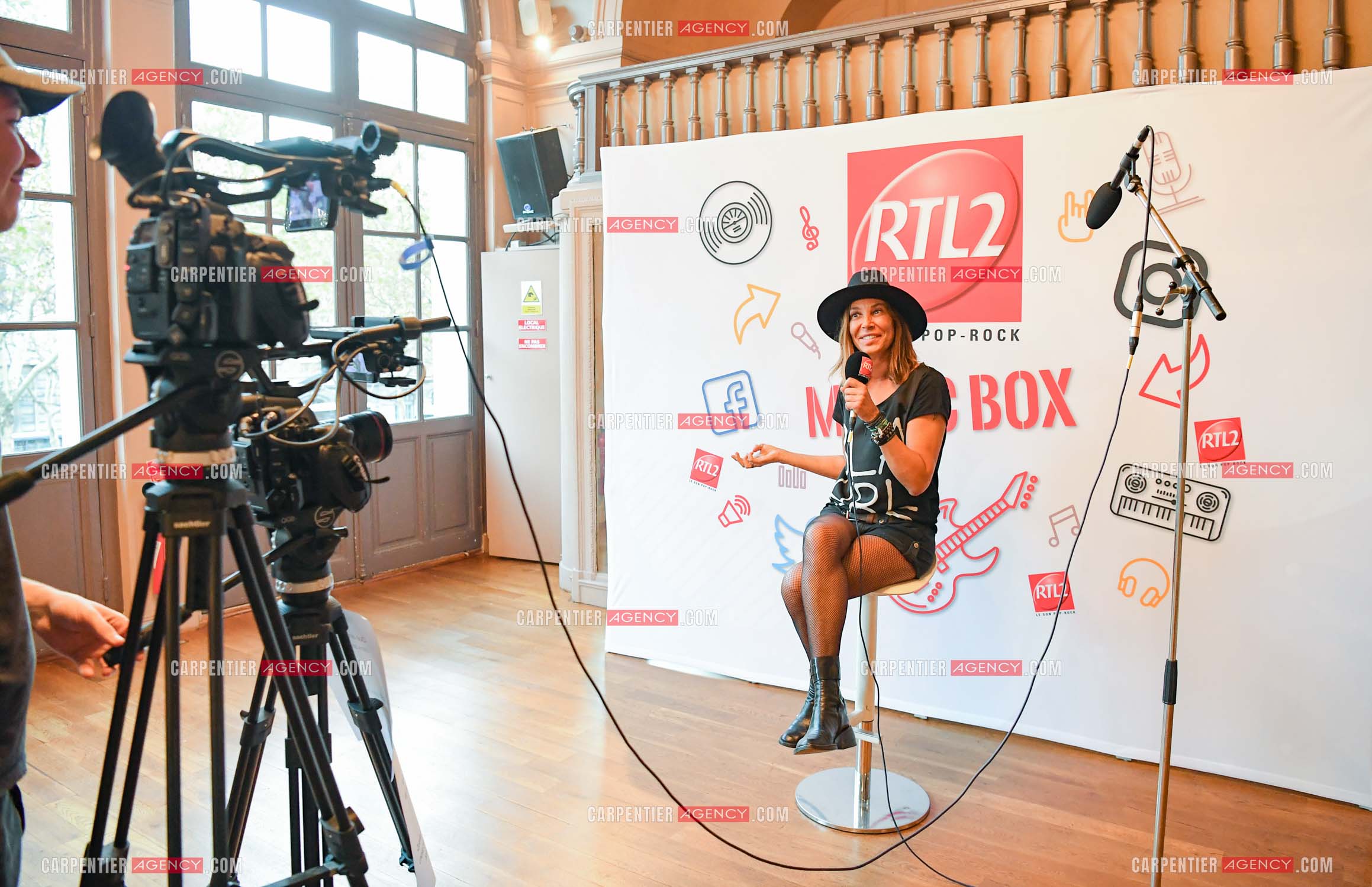 La chanteuse Zazie en interview avant son concert au TRIANON le 05 Oct 2018.        ( Exclusif )