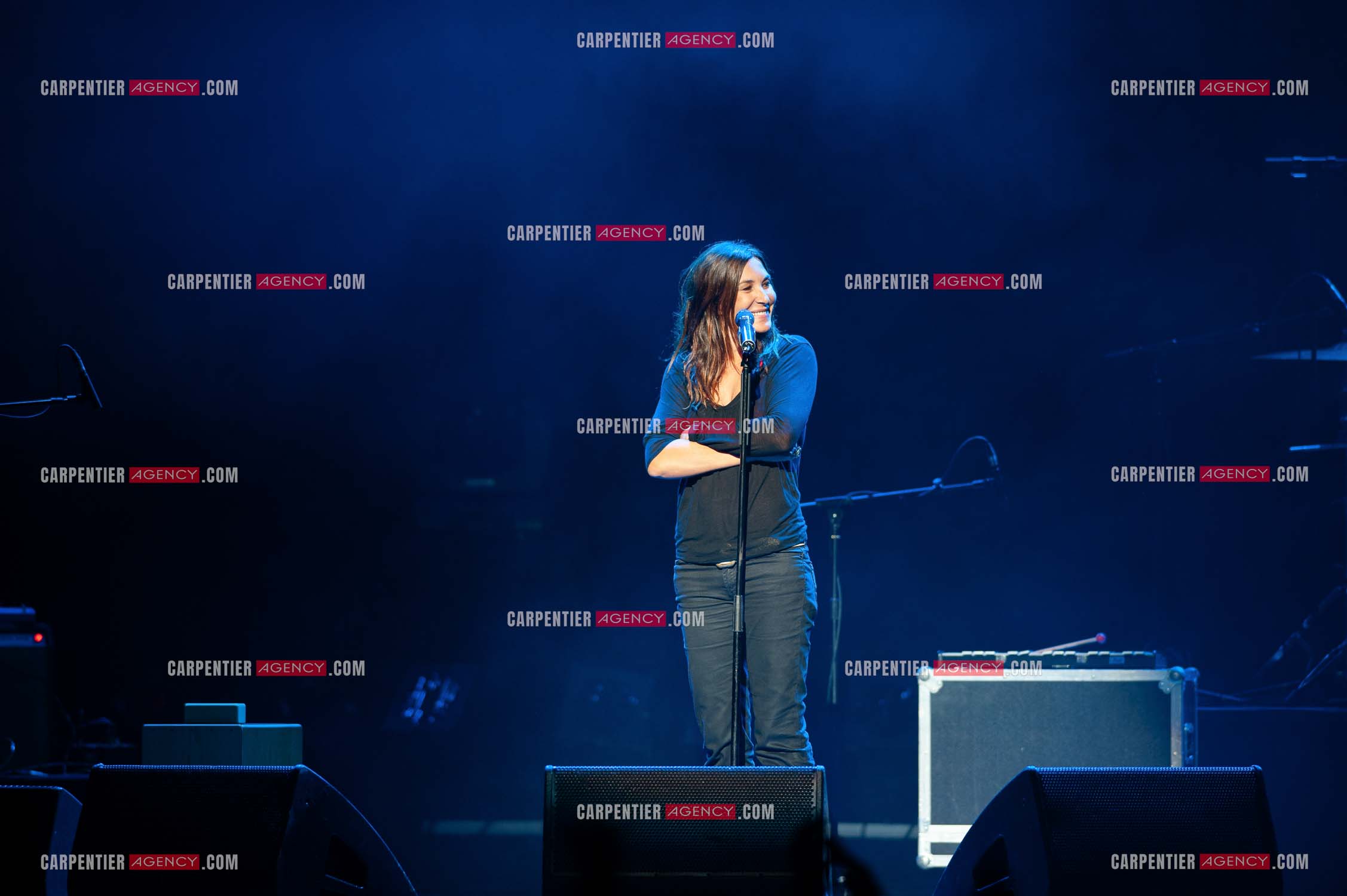 La chanteuse Zazie en concert au Zénith de Paris “ CONCERT POUR LA PLANETE “le 03 Sept 2008.   ( Exclusif )