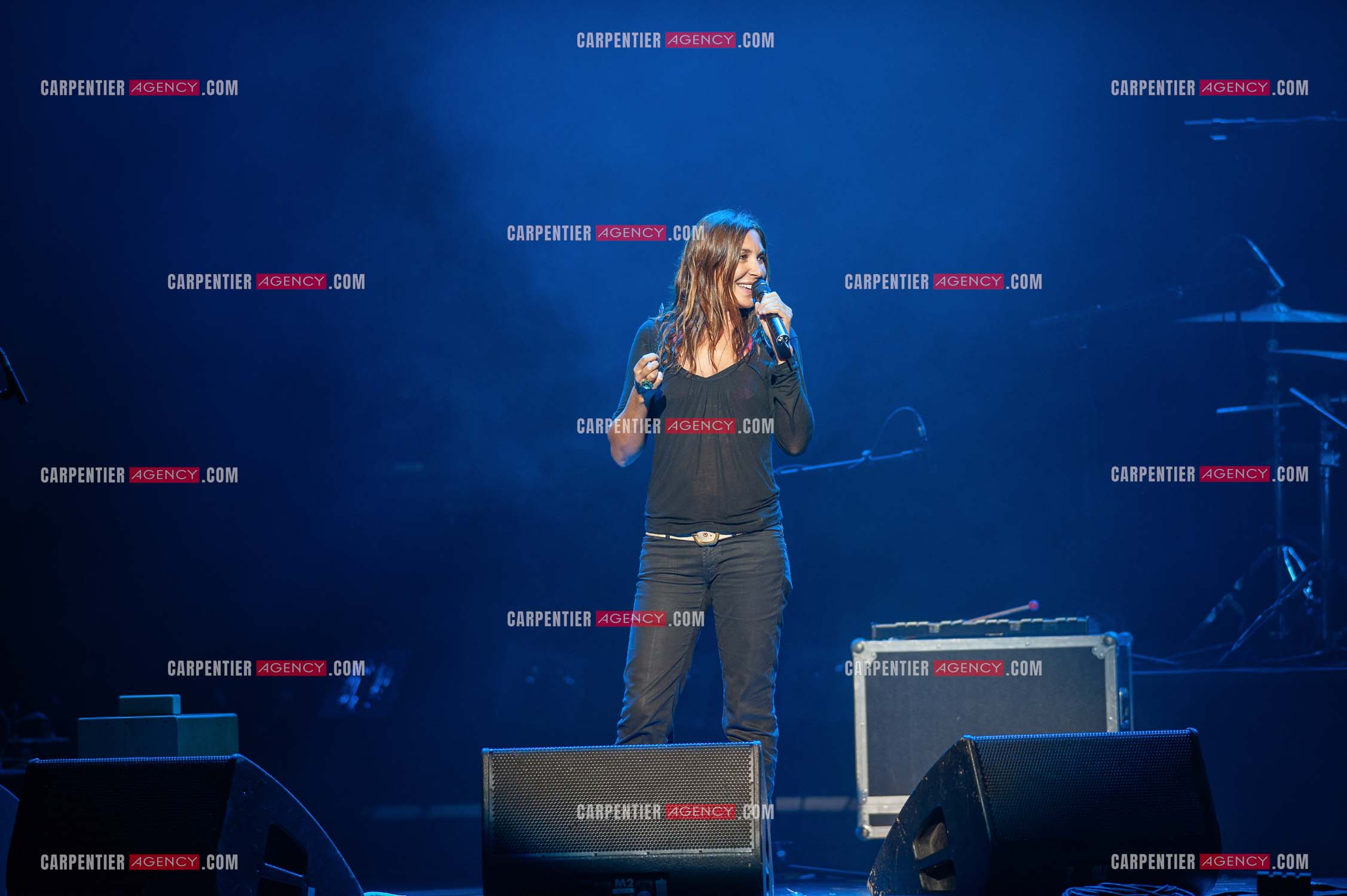 La chanteuse Zazie en concert au Zénith de Paris “ CONCERT POUR LA PLANETE “le 03 Sept 2008.   ( Exclusif )
