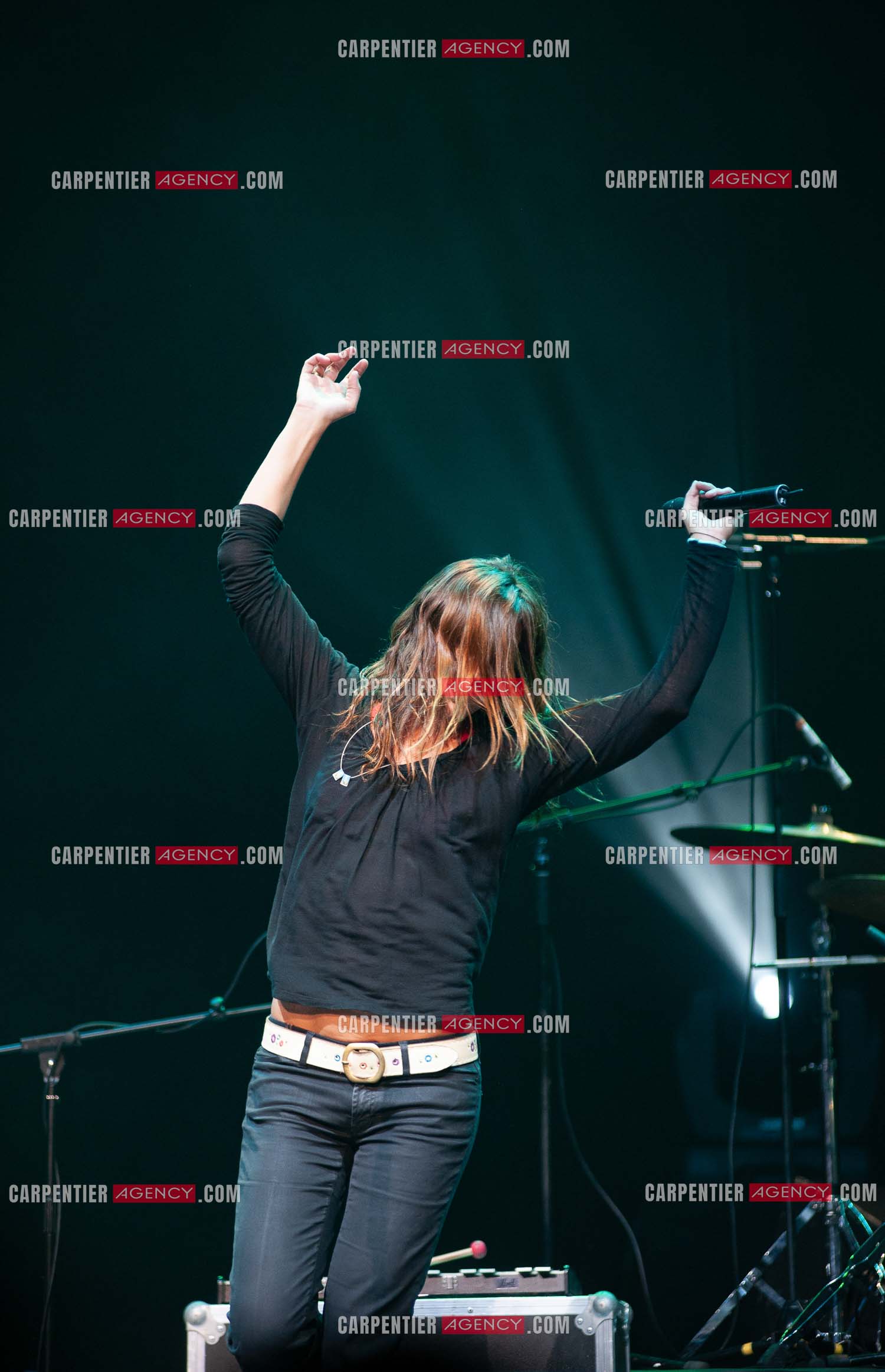 La chanteuse Zazie en concert au Zénith de Paris “ CONCERT POUR LA PLANETE “le 03 Sept 2008.   ( Exclusif )