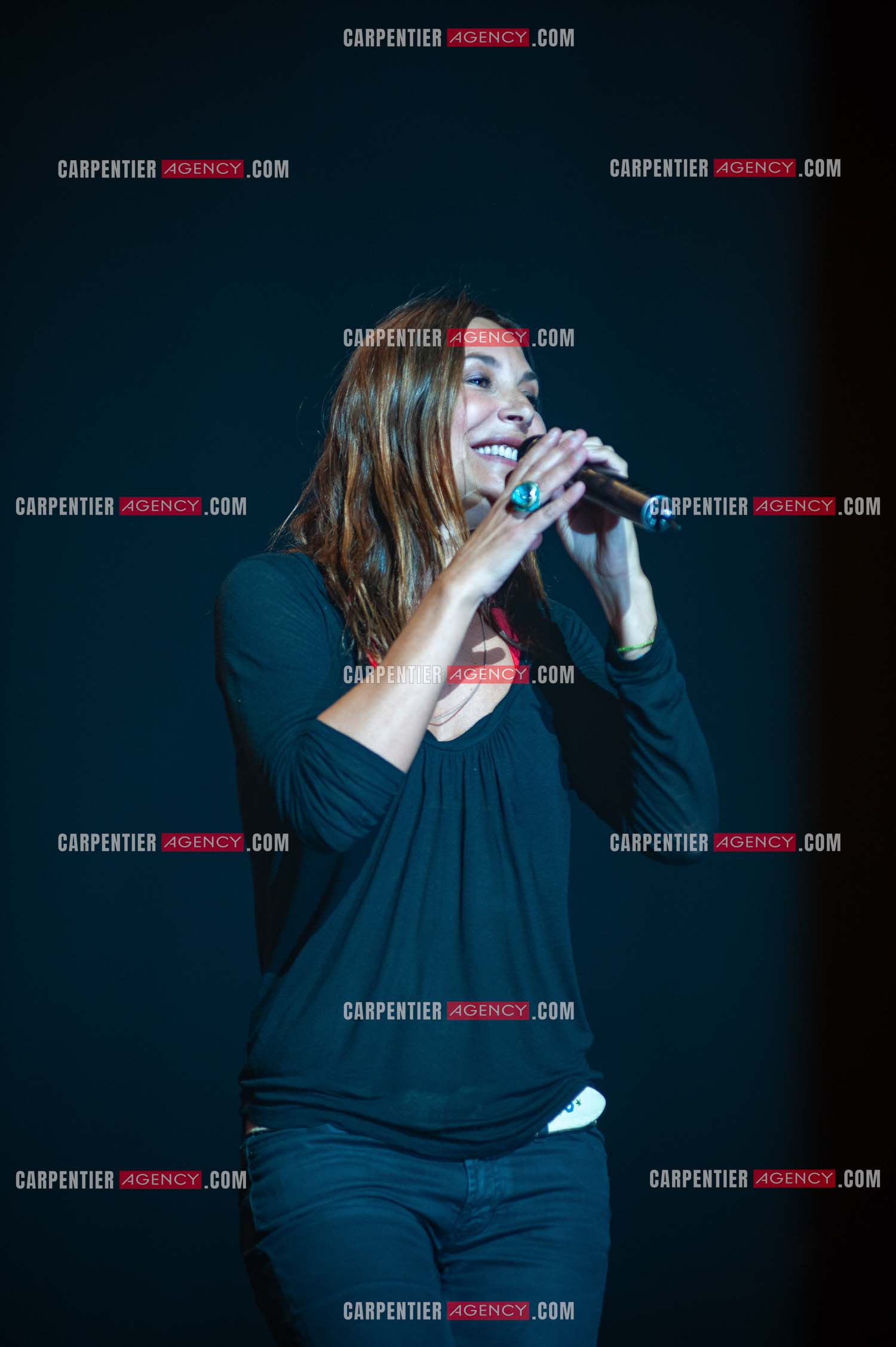 La chanteuse Zazie en concert au Zénith de Paris “ CONCERT POUR LA PLANETE “le 03 Sept 2008.   ( Exclusif )