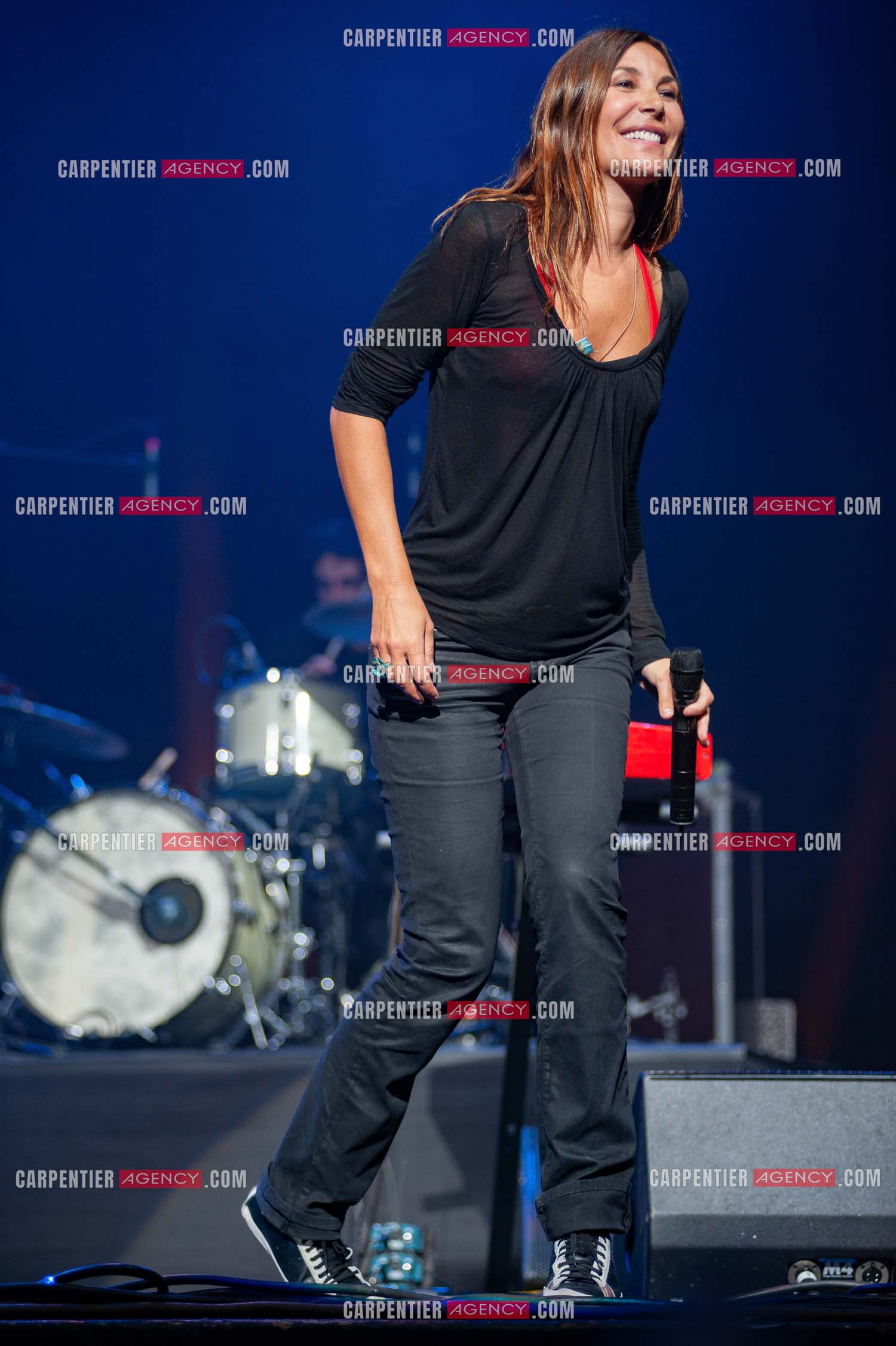 La chanteuse Zazie en concert au Zénith de Paris “ CONCERT POUR LA PLANETE “le 03 Sept 2008.   ( Exclusif )