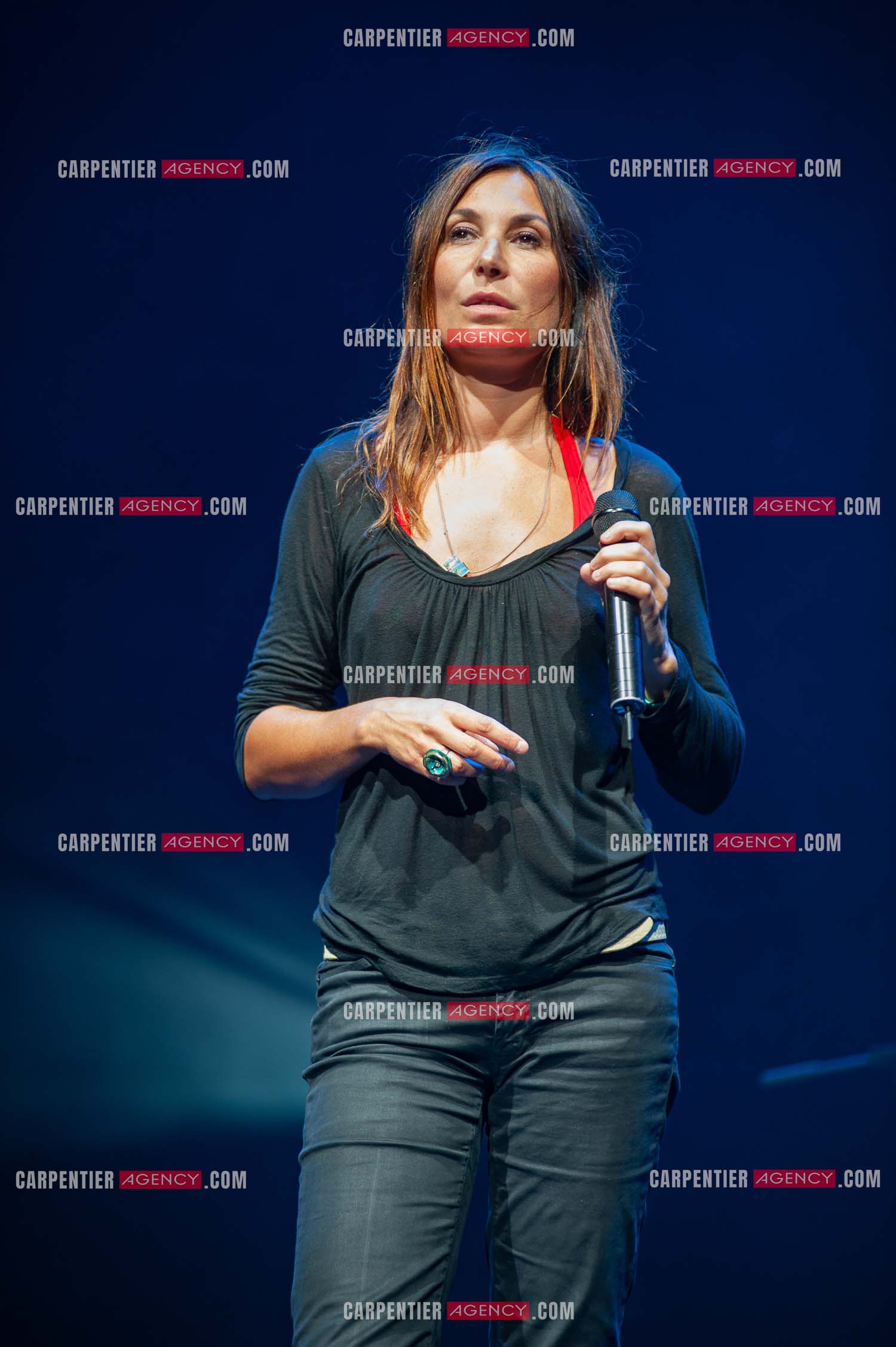La chanteuse Zazie en concert au Zénith de Paris “ CONCERT POUR LA PLANETE “le 03 Sept 2008.   ( Exclusif )