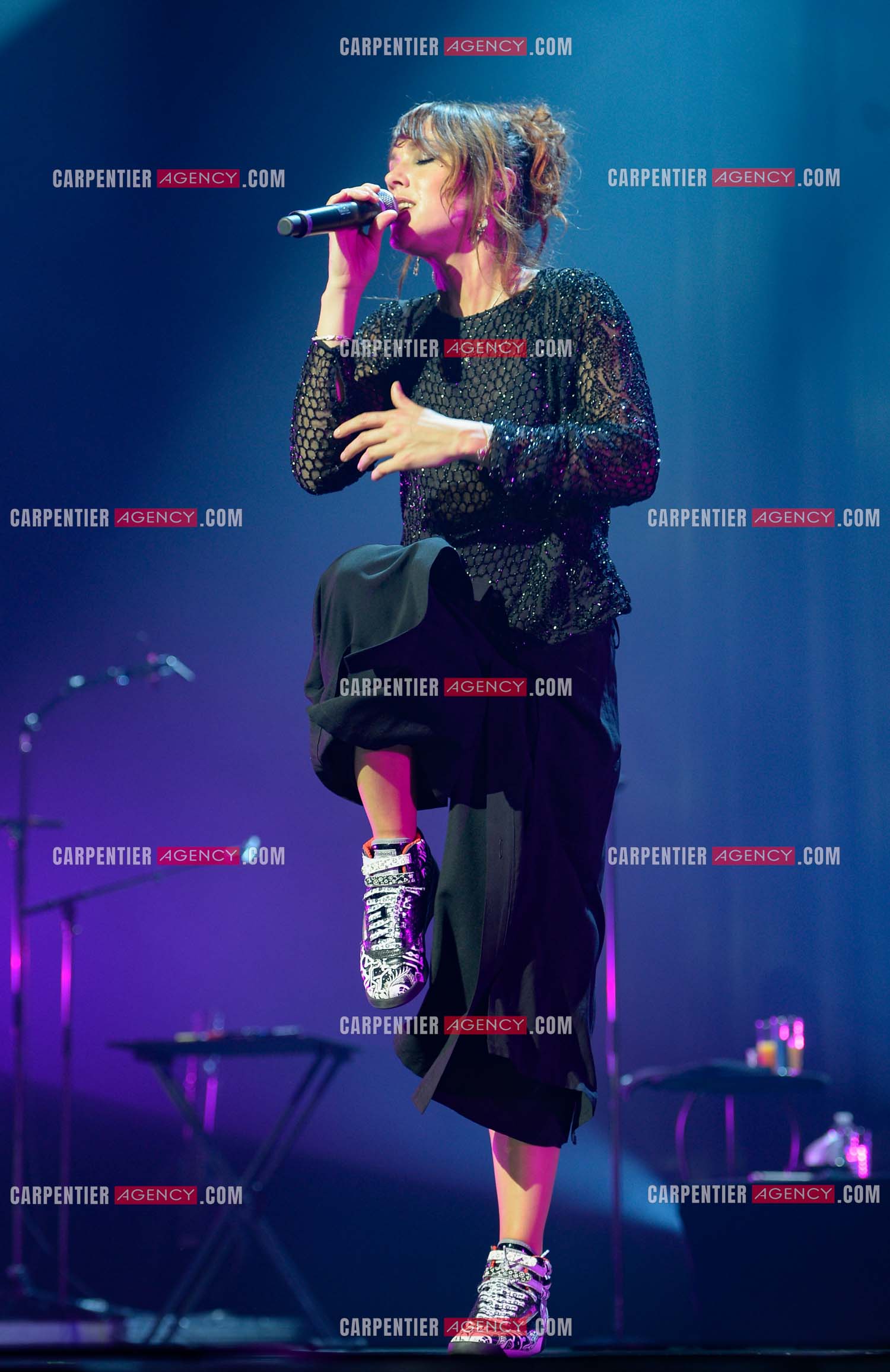 La chanteuse Zaz en concert au Zénith de Paris.    ( Exclusif )