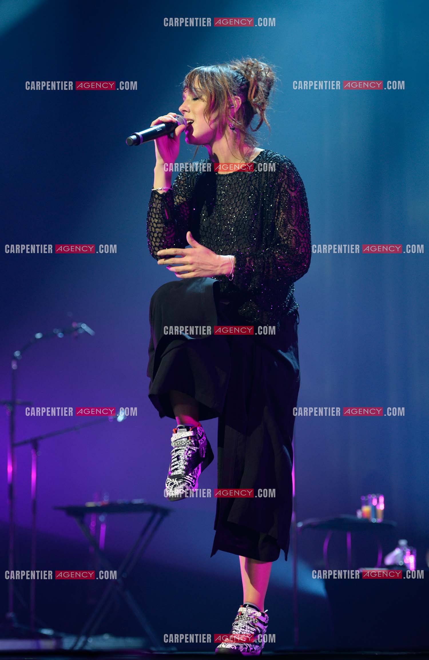 La chanteuse Zaz en concert au Zénith de Paris.    ( Exclusif )