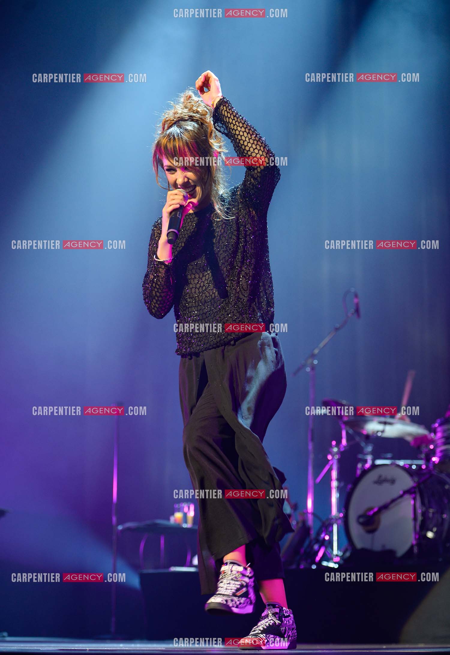 La chanteuse Zaz en concert au Zénith de Paris.    ( Exclusif )