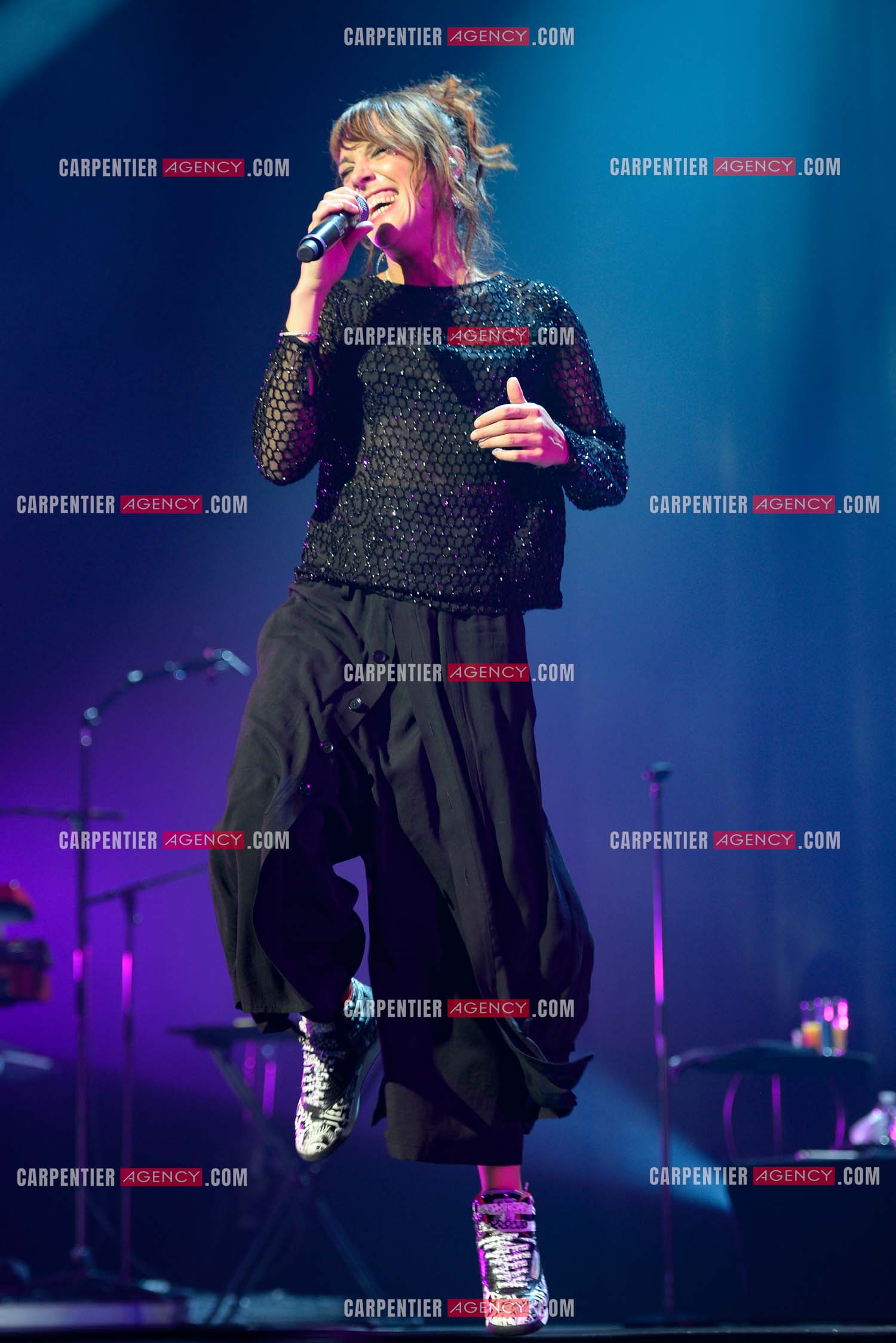 La chanteuse Zaz en concert au Zénith de Paris.    ( Exclusif )