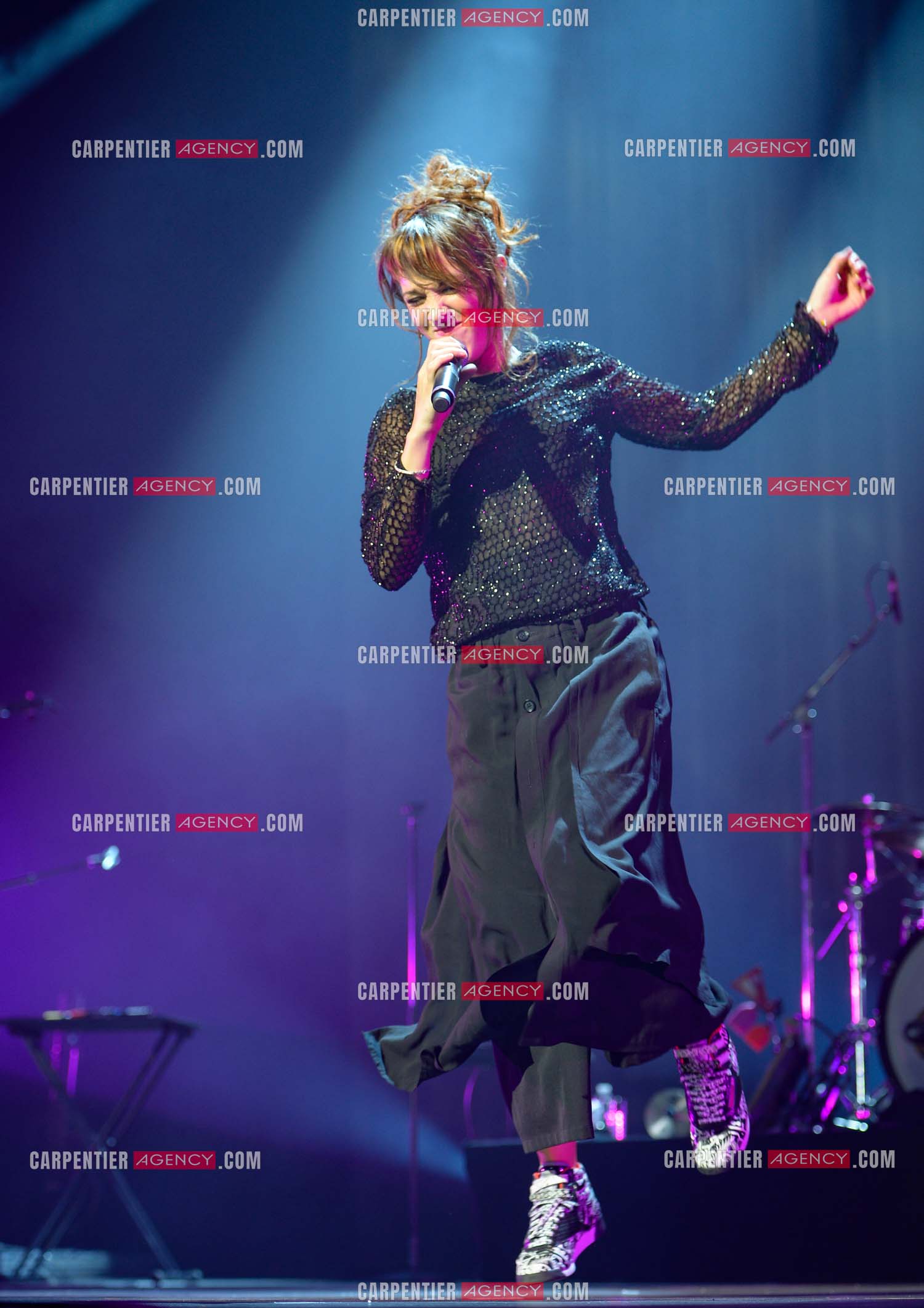 La chanteuse Zaz en concert au Zénith de Paris.    ( Exclusif )