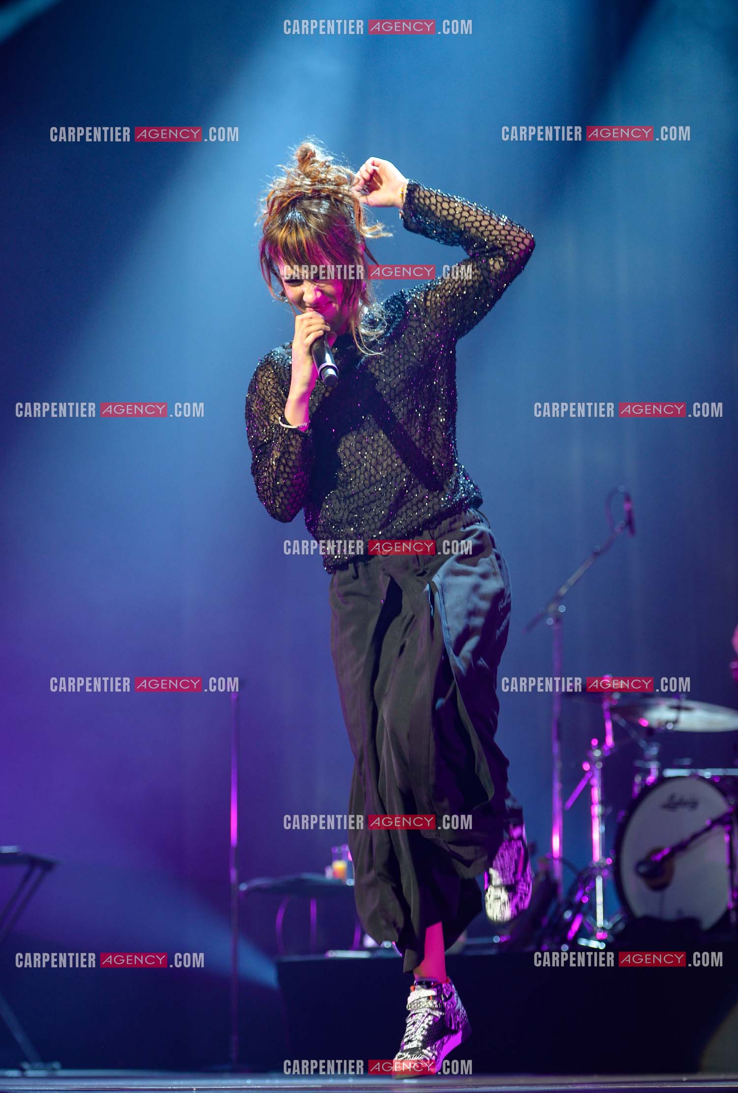 La chanteuse Zaz en concert au Zénith de Paris.    ( Exclusif )