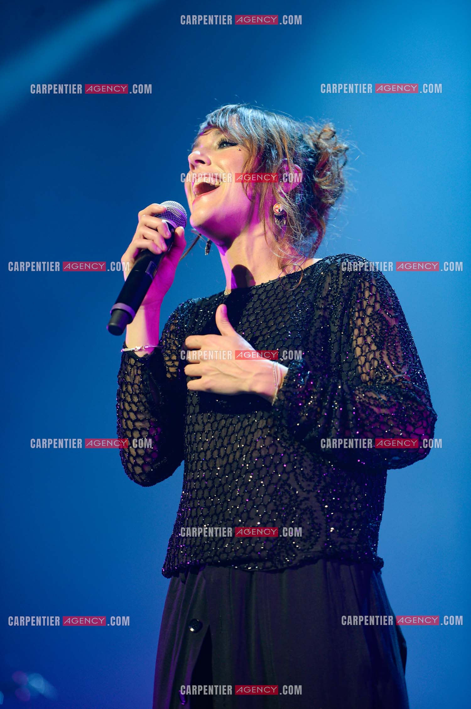 La chanteuse Zaz en concert au Zénith de Paris.    ( Exclusif )