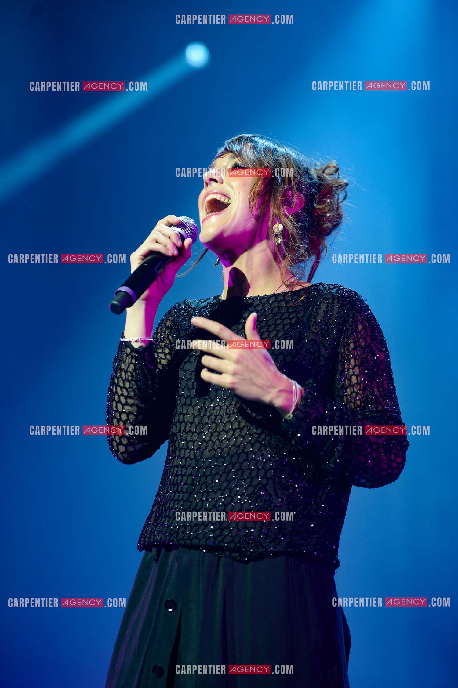 La chanteuse Zaz en concert au Zénith de Paris.    ( Exclusif )