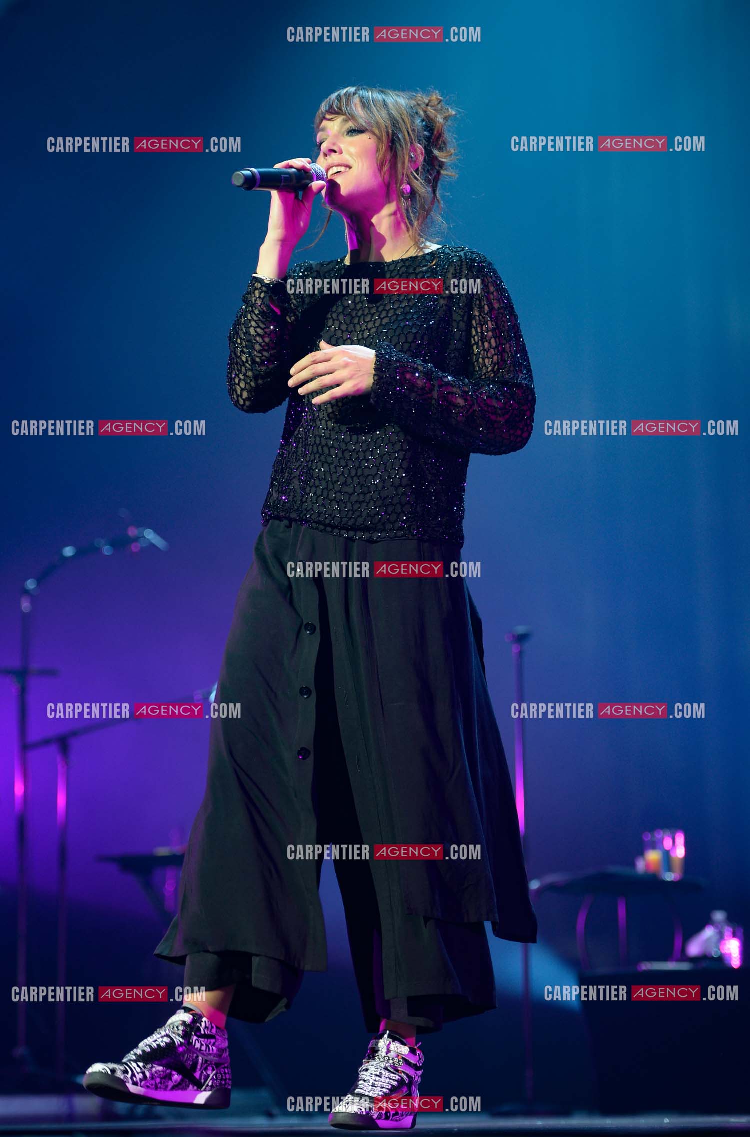 La chanteuse Zaz en concert au Zénith de Paris.    ( Exclusif )