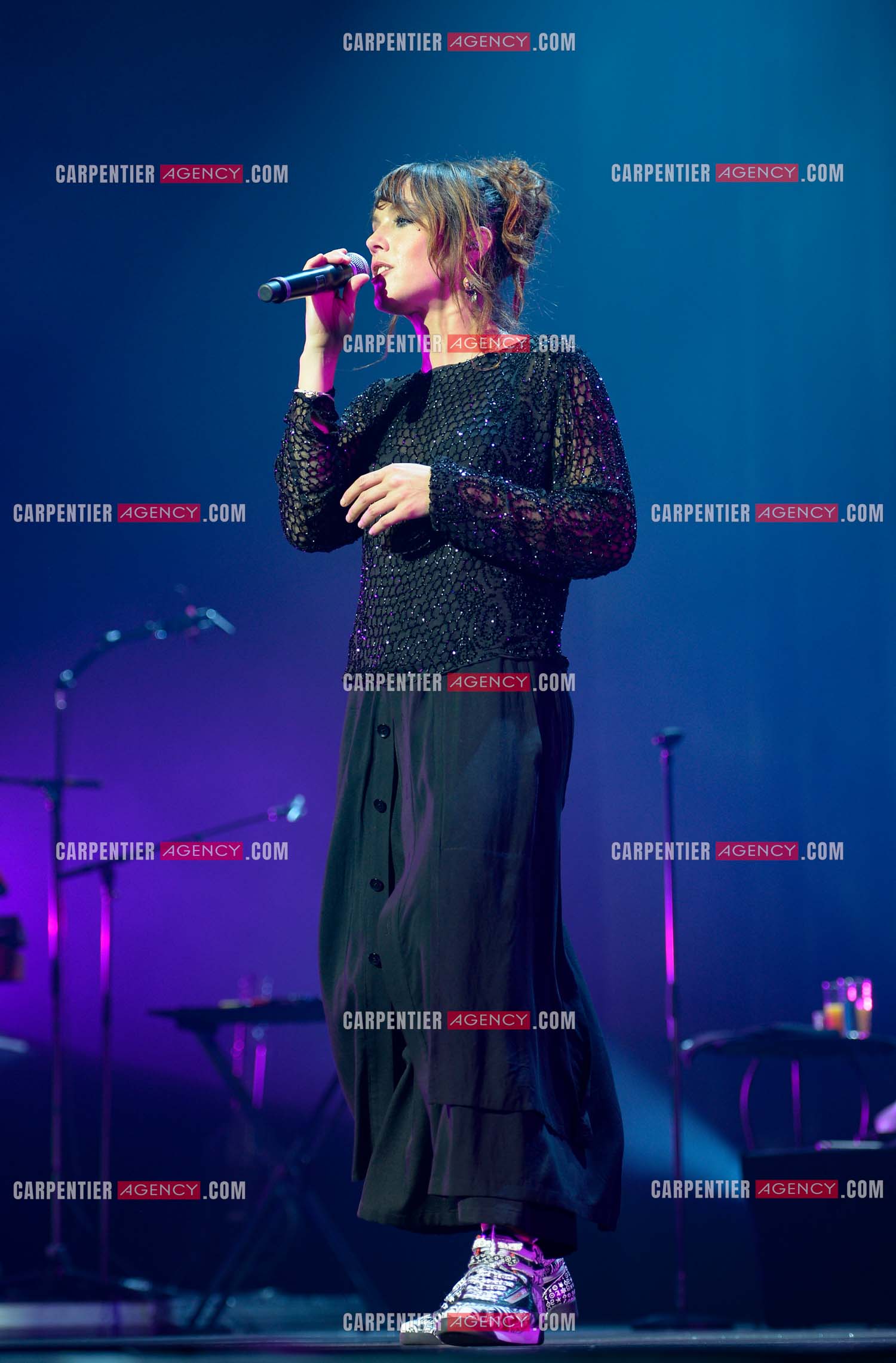 La chanteuse Zaz en concert au Zénith de Paris.    ( Exclusif )
