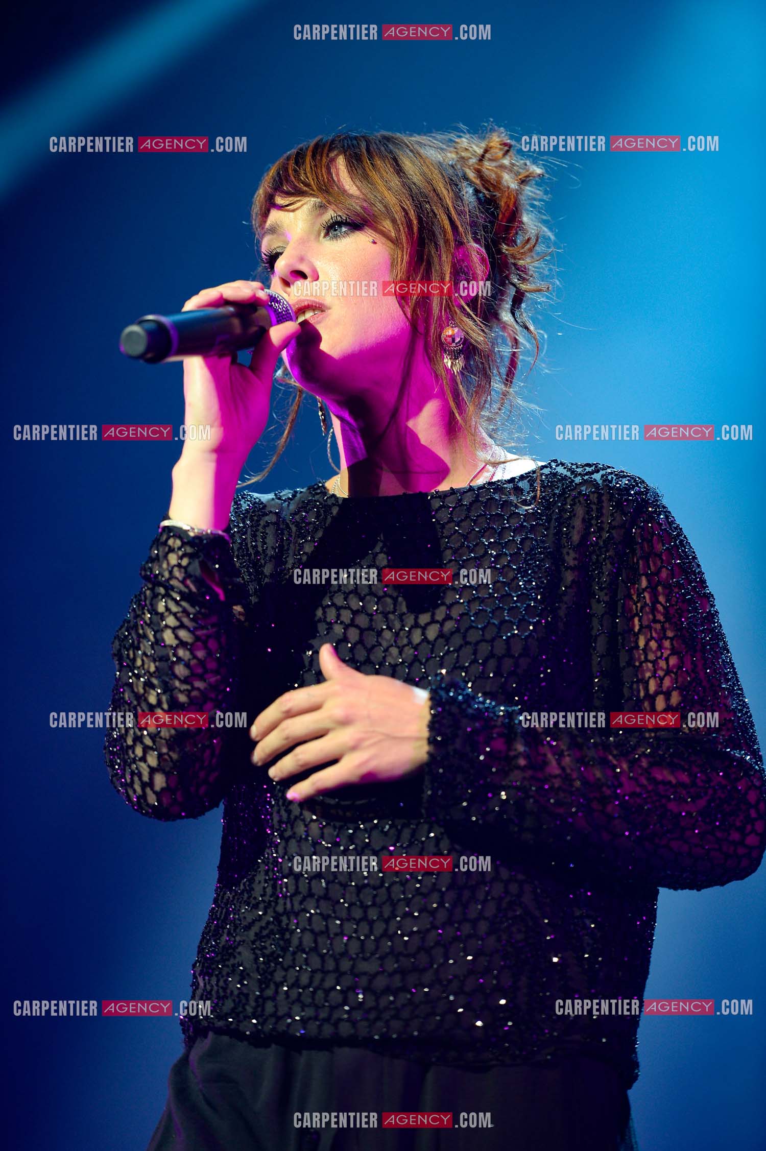 La chanteuse Zaz en concert au Zénith de Paris.    ( Exclusif )