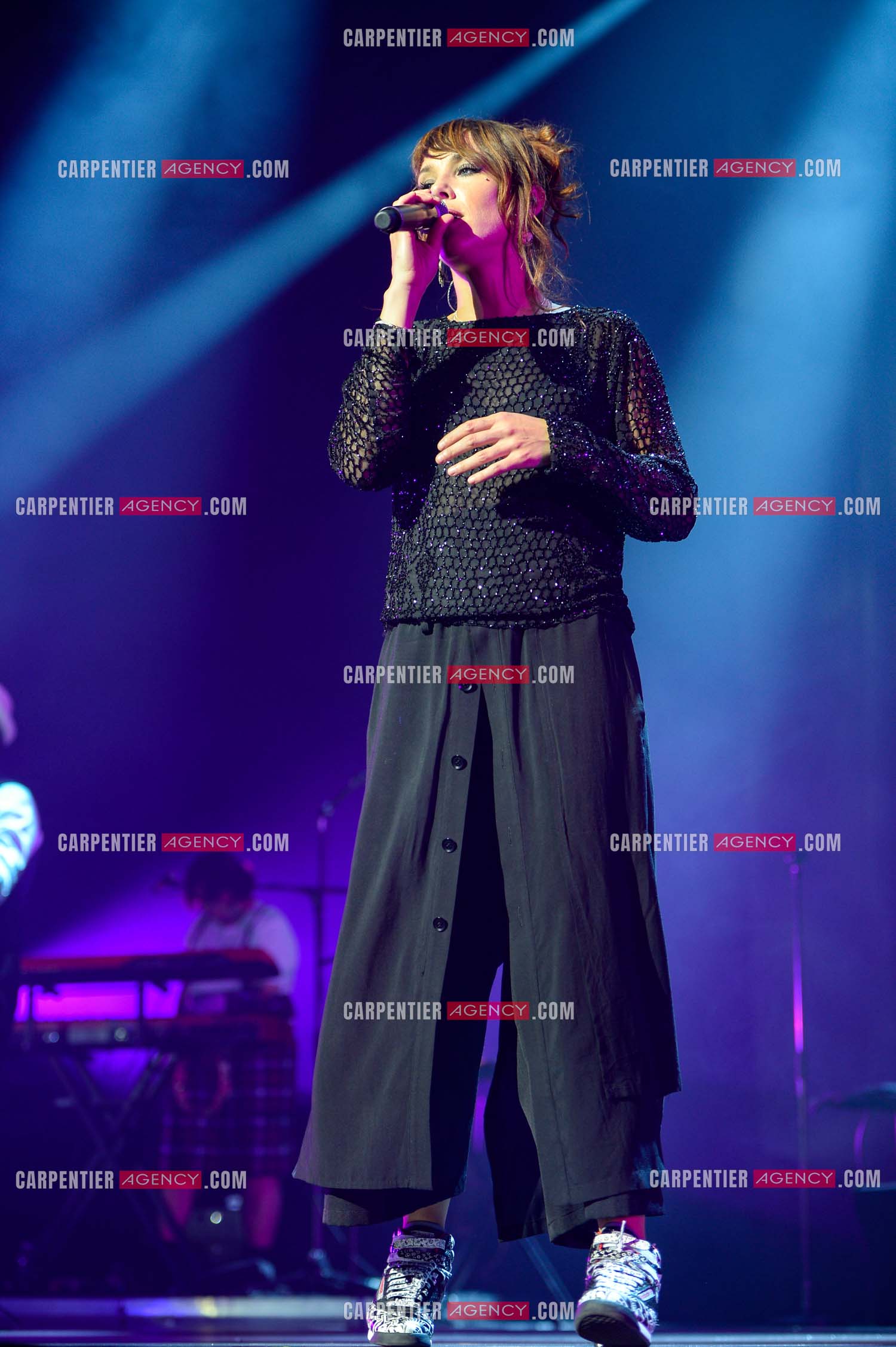 La chanteuse Zaz en concert au Zénith de Paris.    ( Exclusif )
